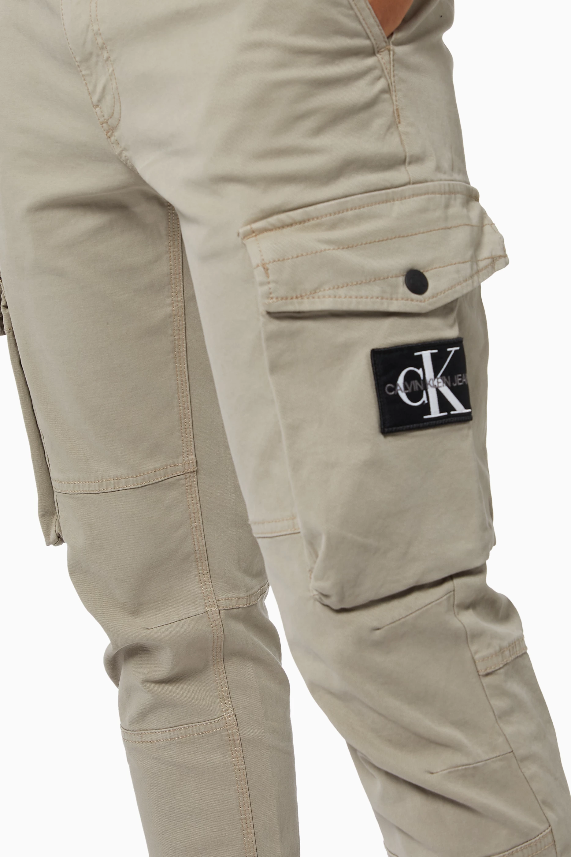 Calvin klein khaki jeans hotsell