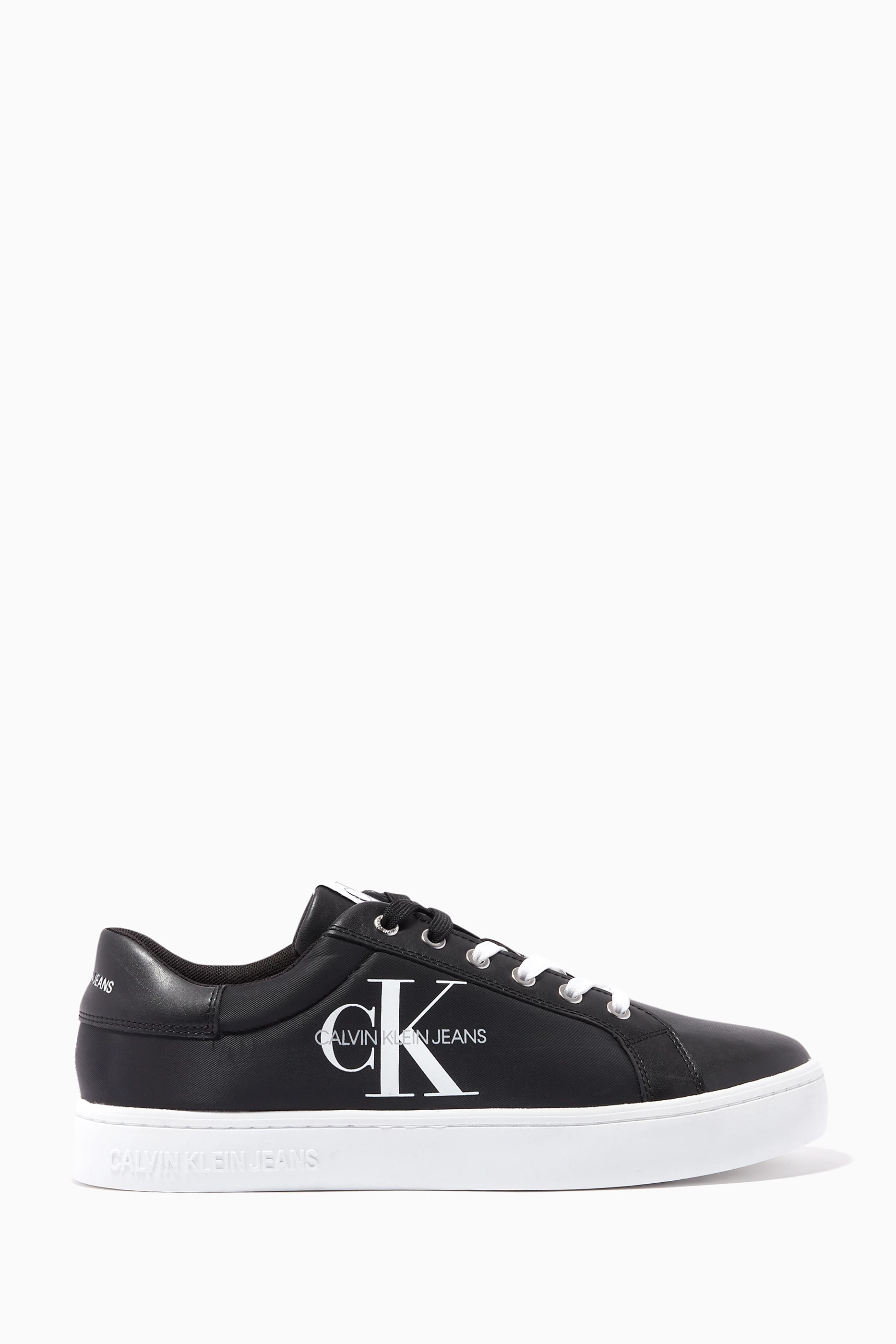 Buy Calvin Klein Jeans Black Chunky Logo Sneakers for Men in UAE