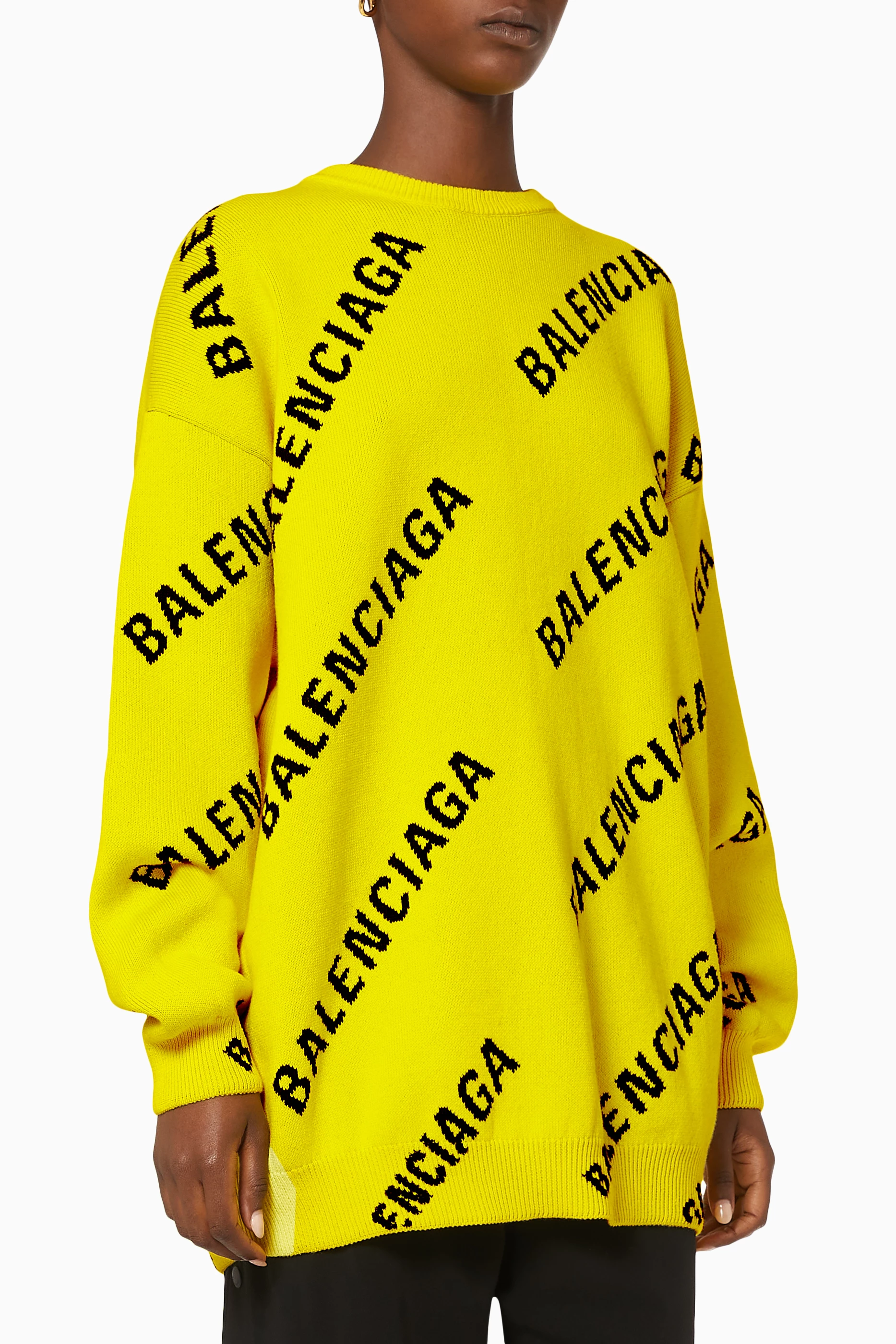 Balenciaga yellow sweater deals