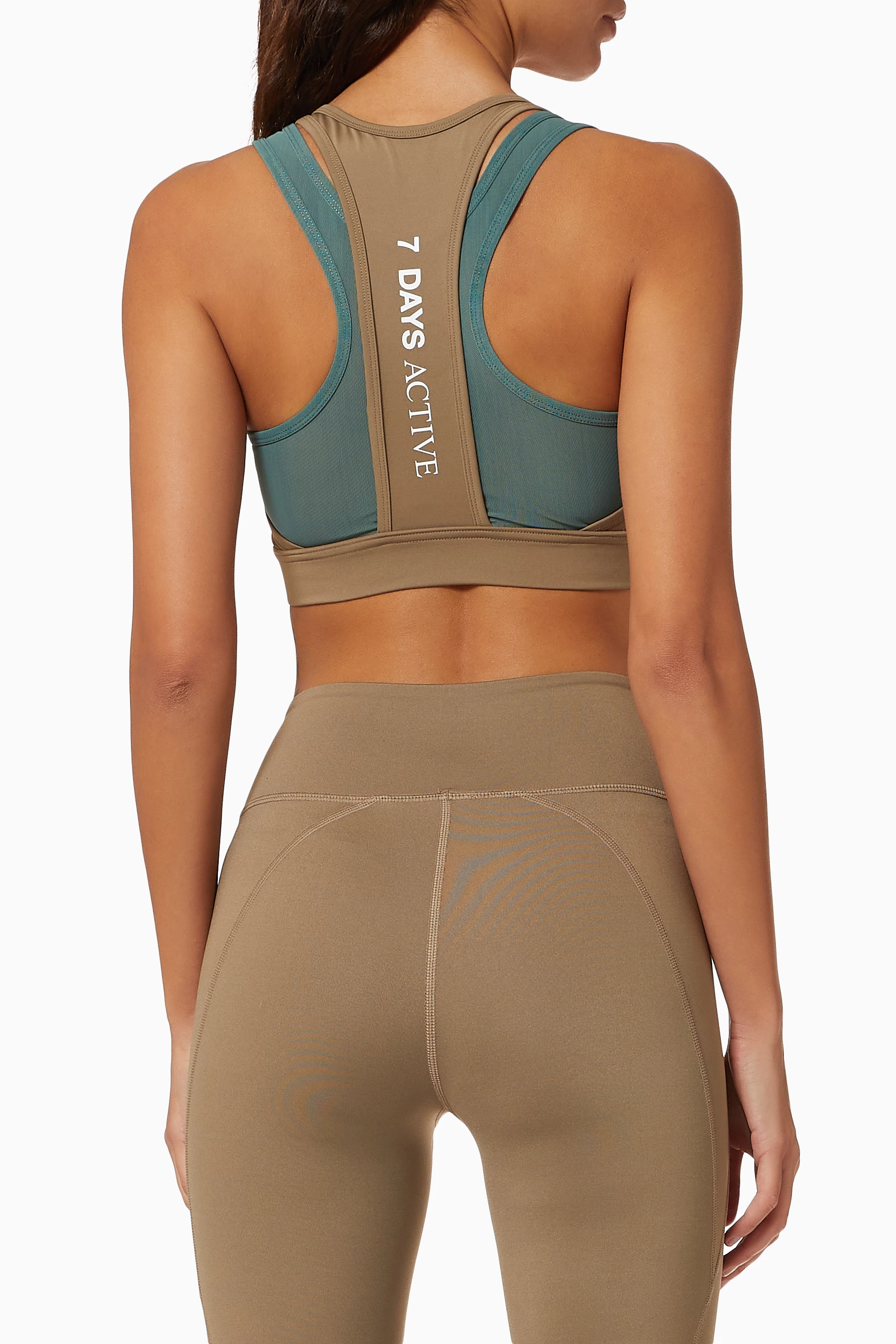 7 Days Active 2 layer sports bra Dust Brown