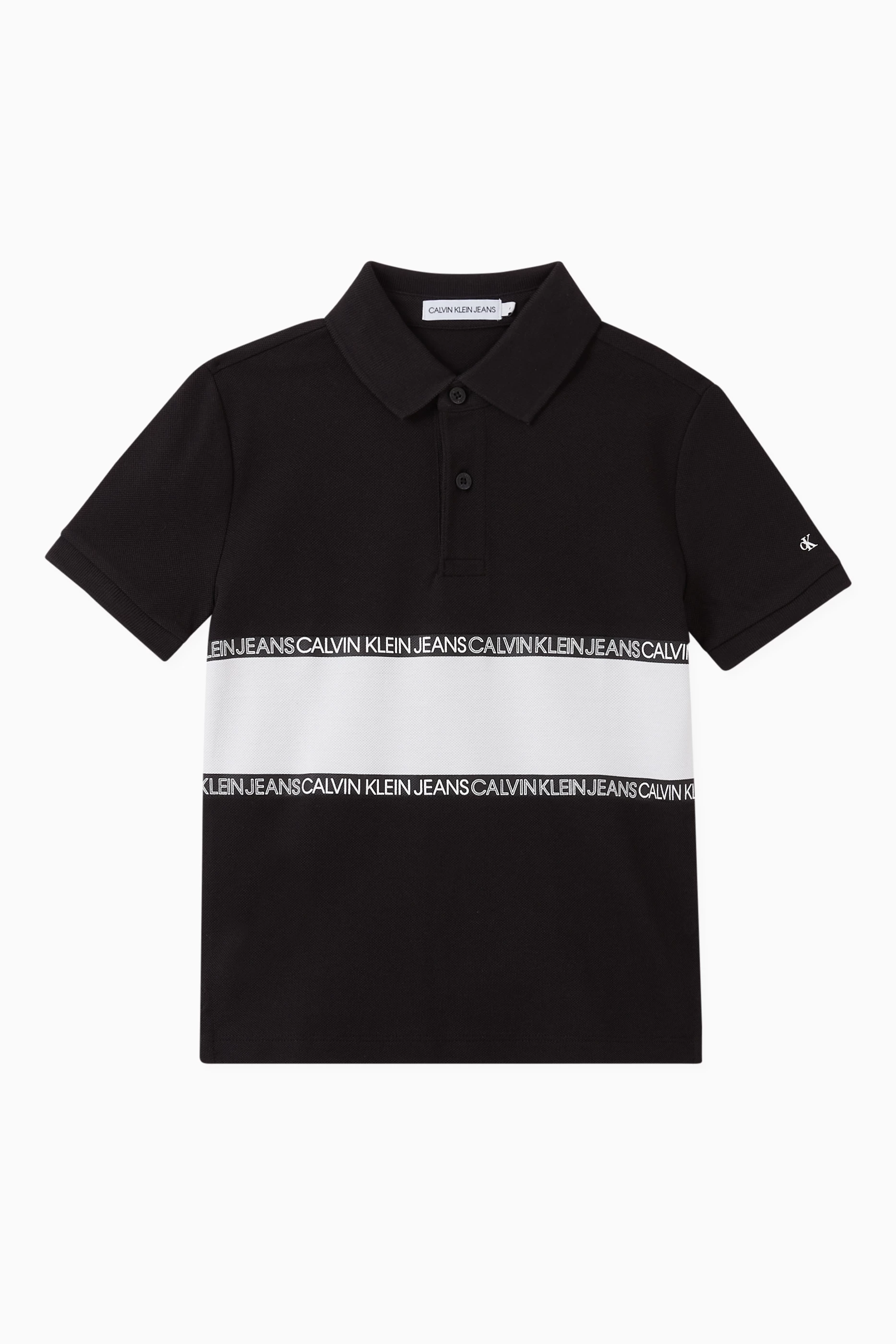 Calvin klein block polo shirt best sale