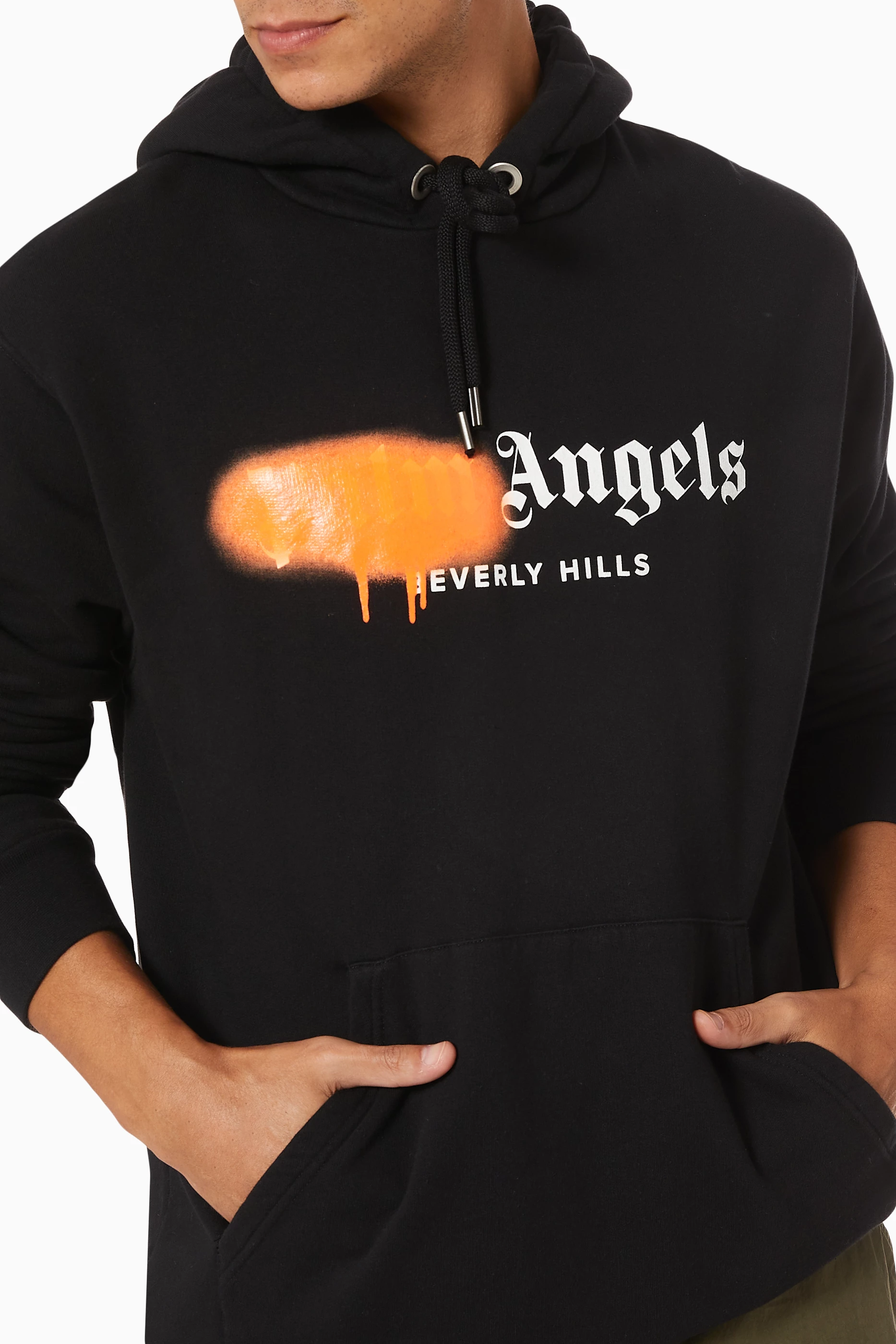 Palm angels on sale orange hoodie