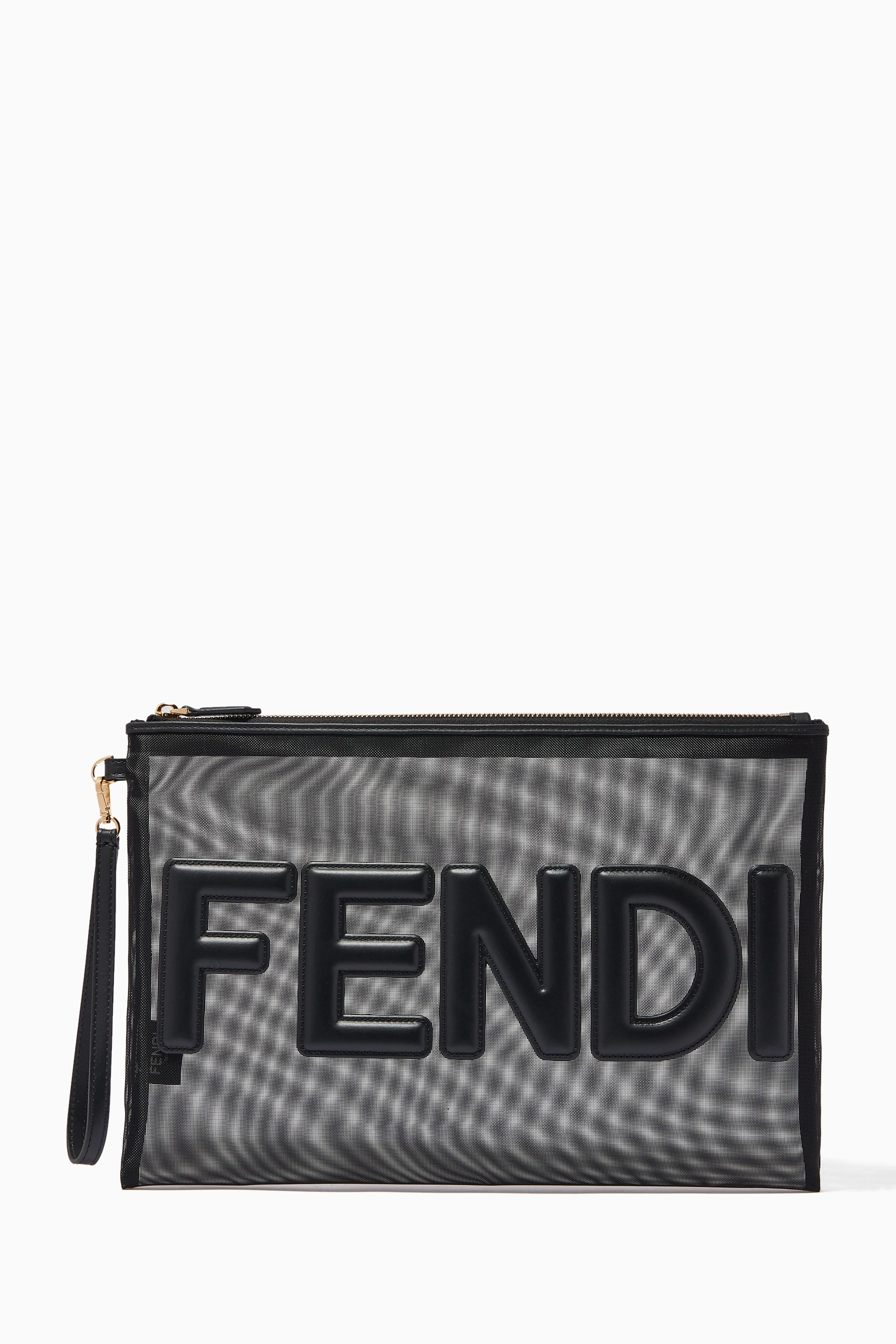 Fendi mesh pouch sale