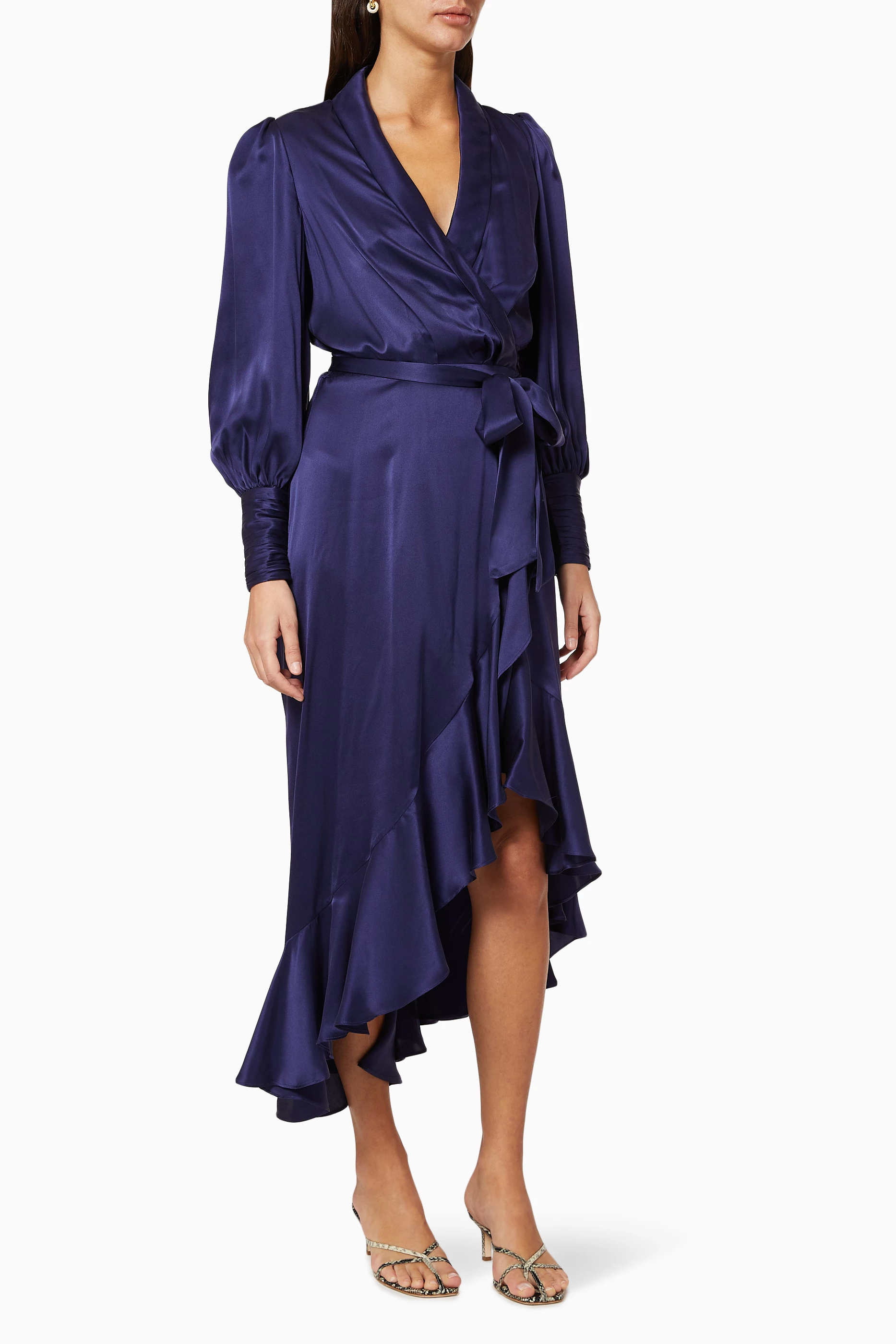Wrap silk store dresses