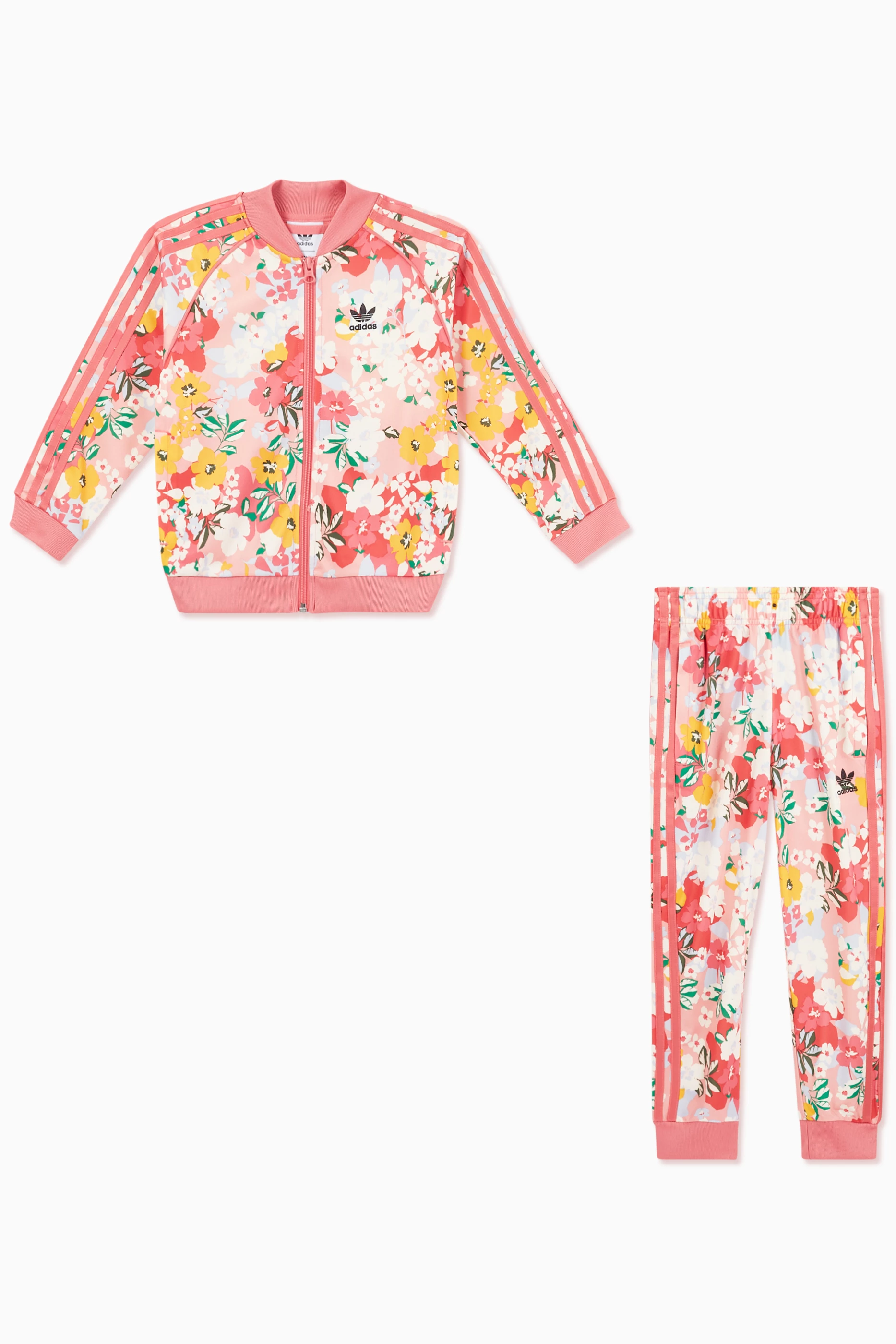 Womens adidas floral tracksuit sets store