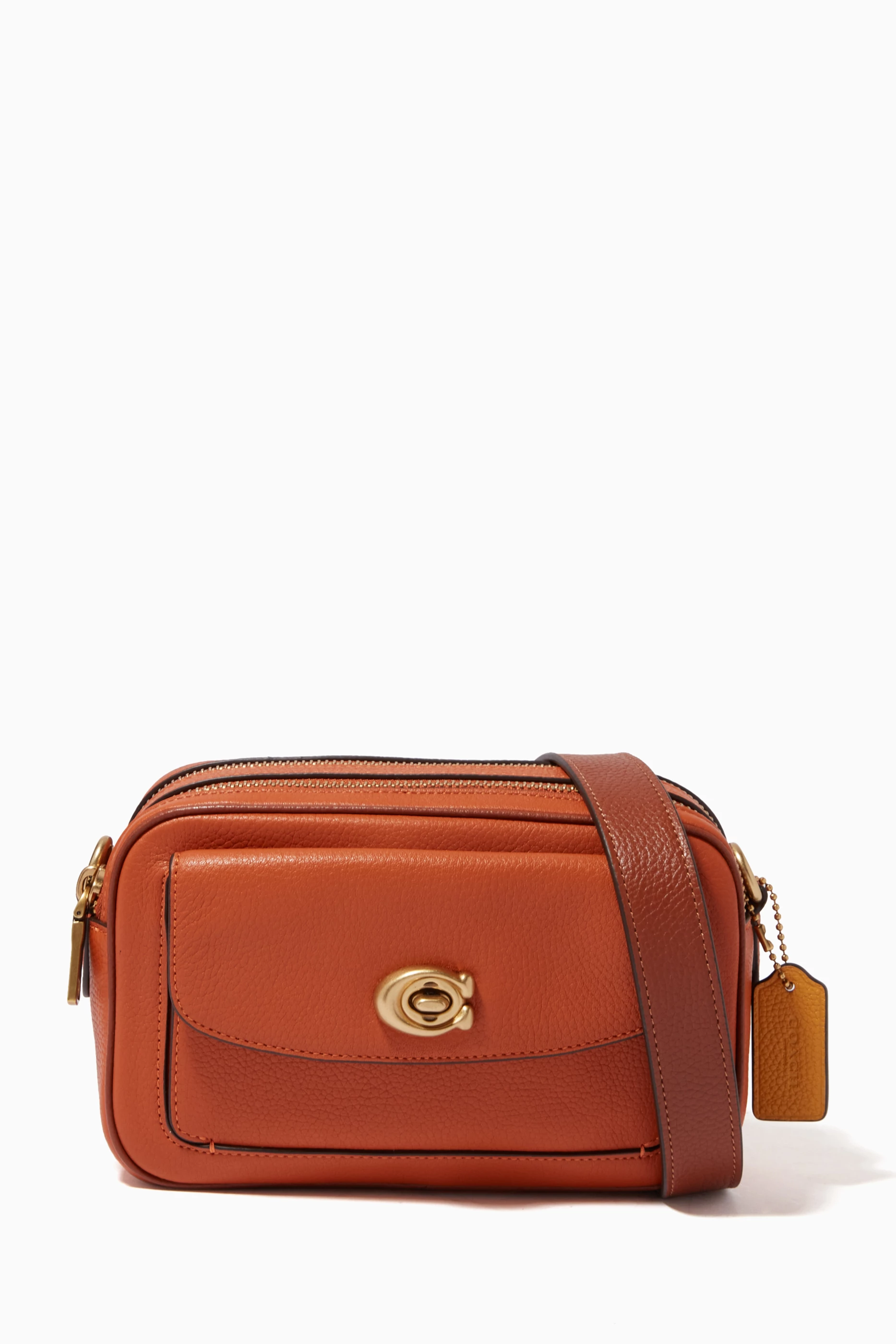 Buy Coach Red Willow Camera Bag in Colour block Leather for Women