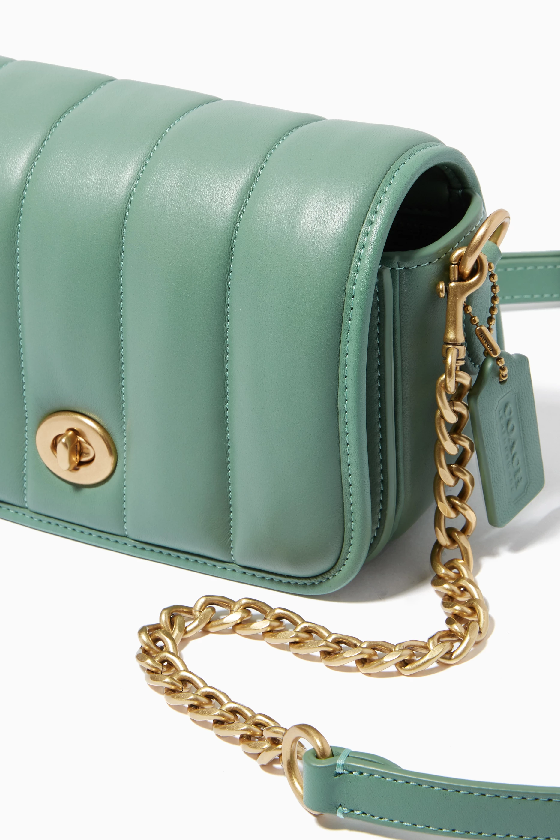 Buy Coach Green Dinky 18 Bag with Quilting for Women in UAE Ounass