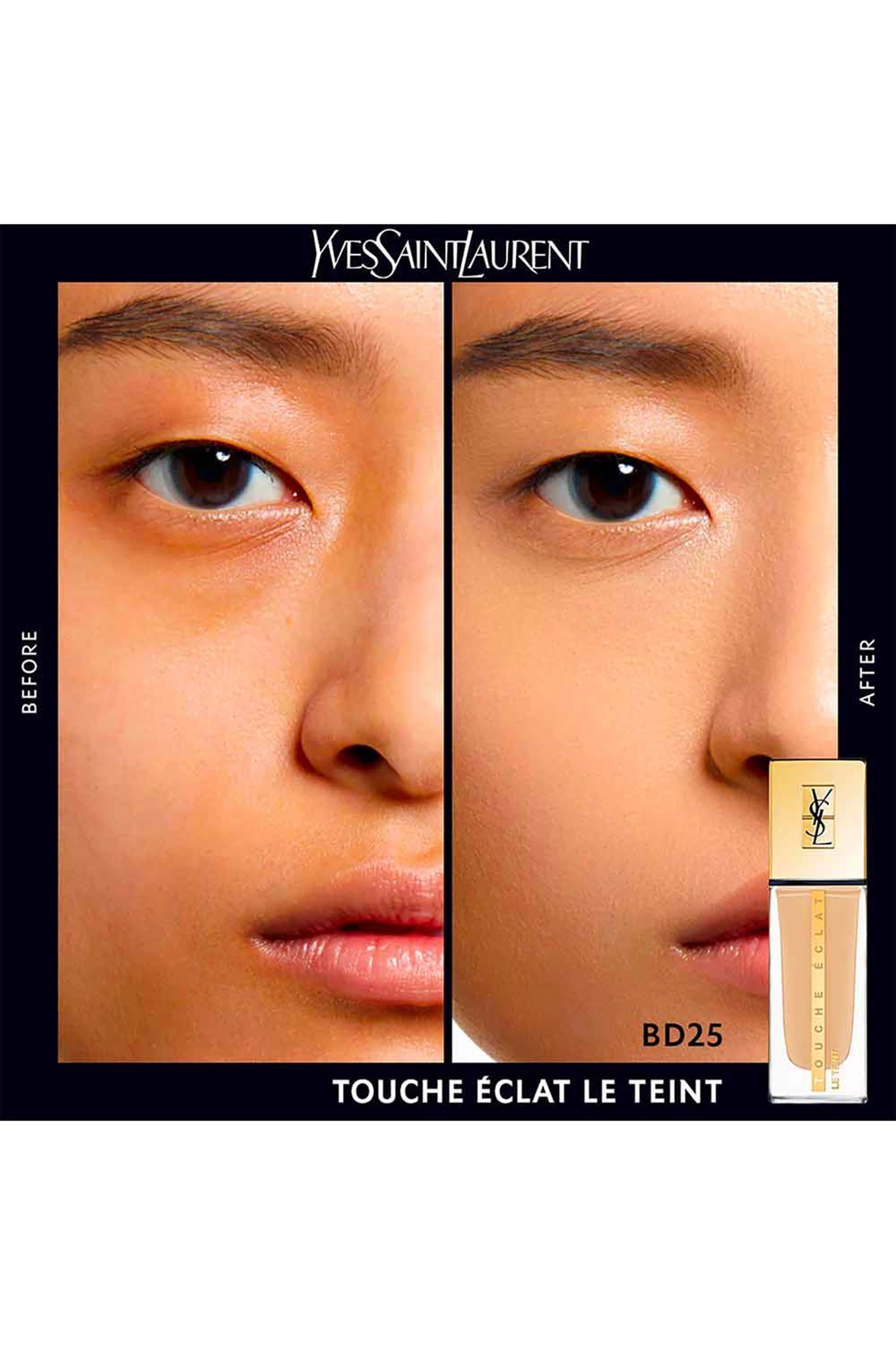 Buy YSL Beauty Colourless BD25 Touche clat le Teint Renovated Foundation 25ml for Women in UAE Ounass