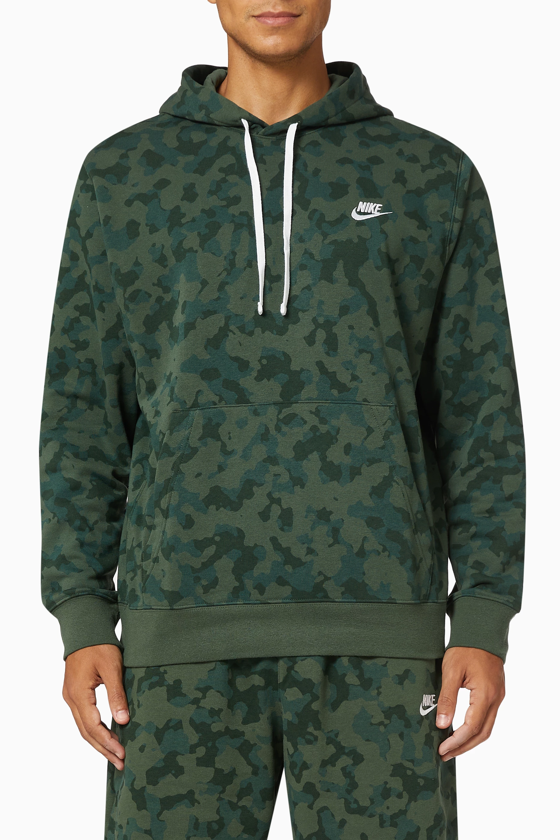 Nike club camo hoodie mens online