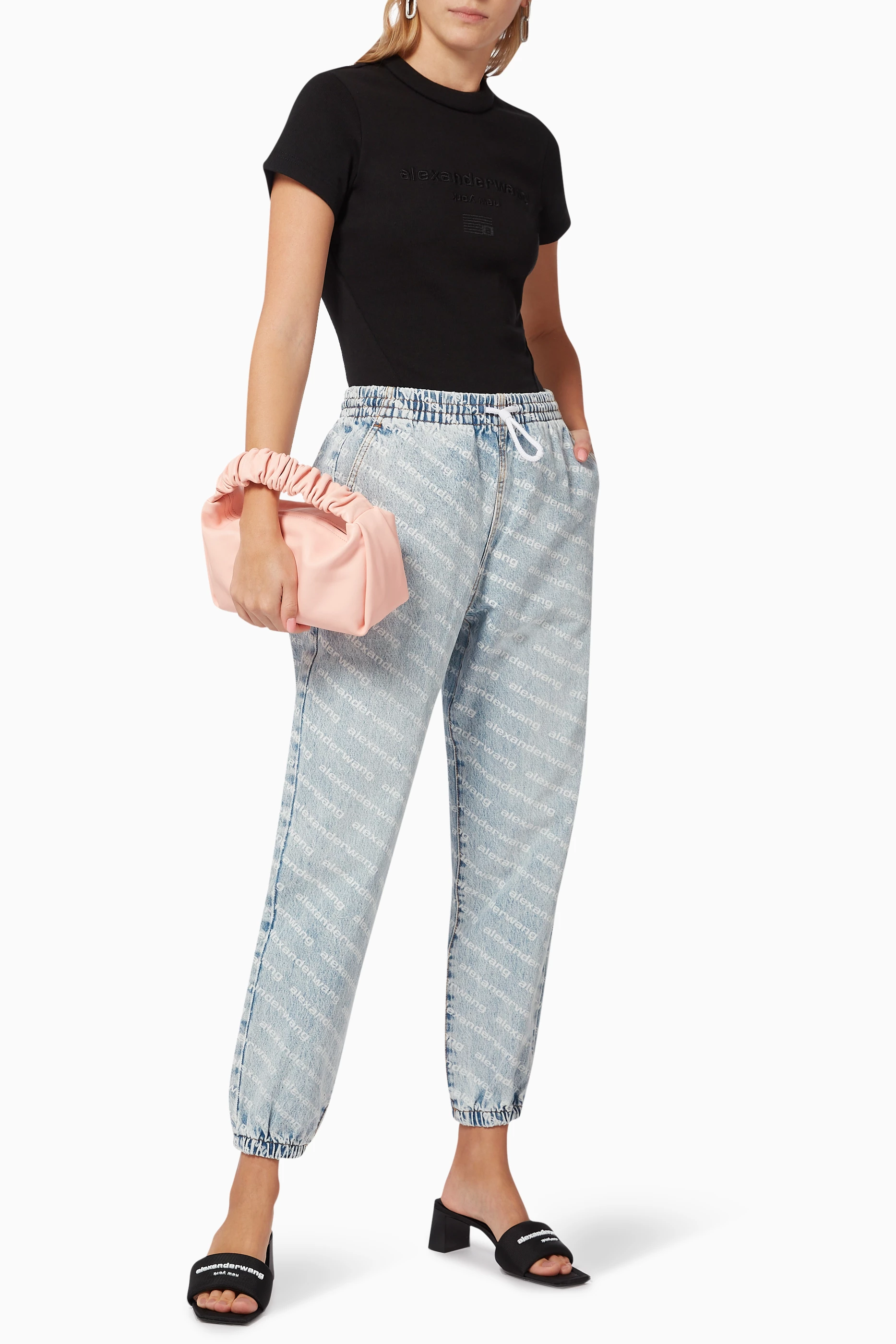 Alexander wang hot sale denim joggers