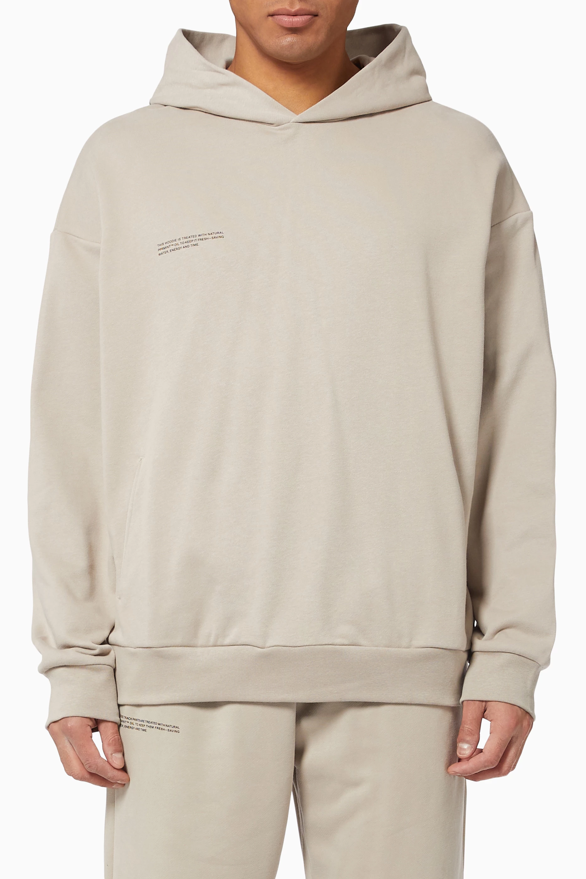 Buy PANGAIA Grey Organic Cotton Hoodie for MEN | Ounass UAE