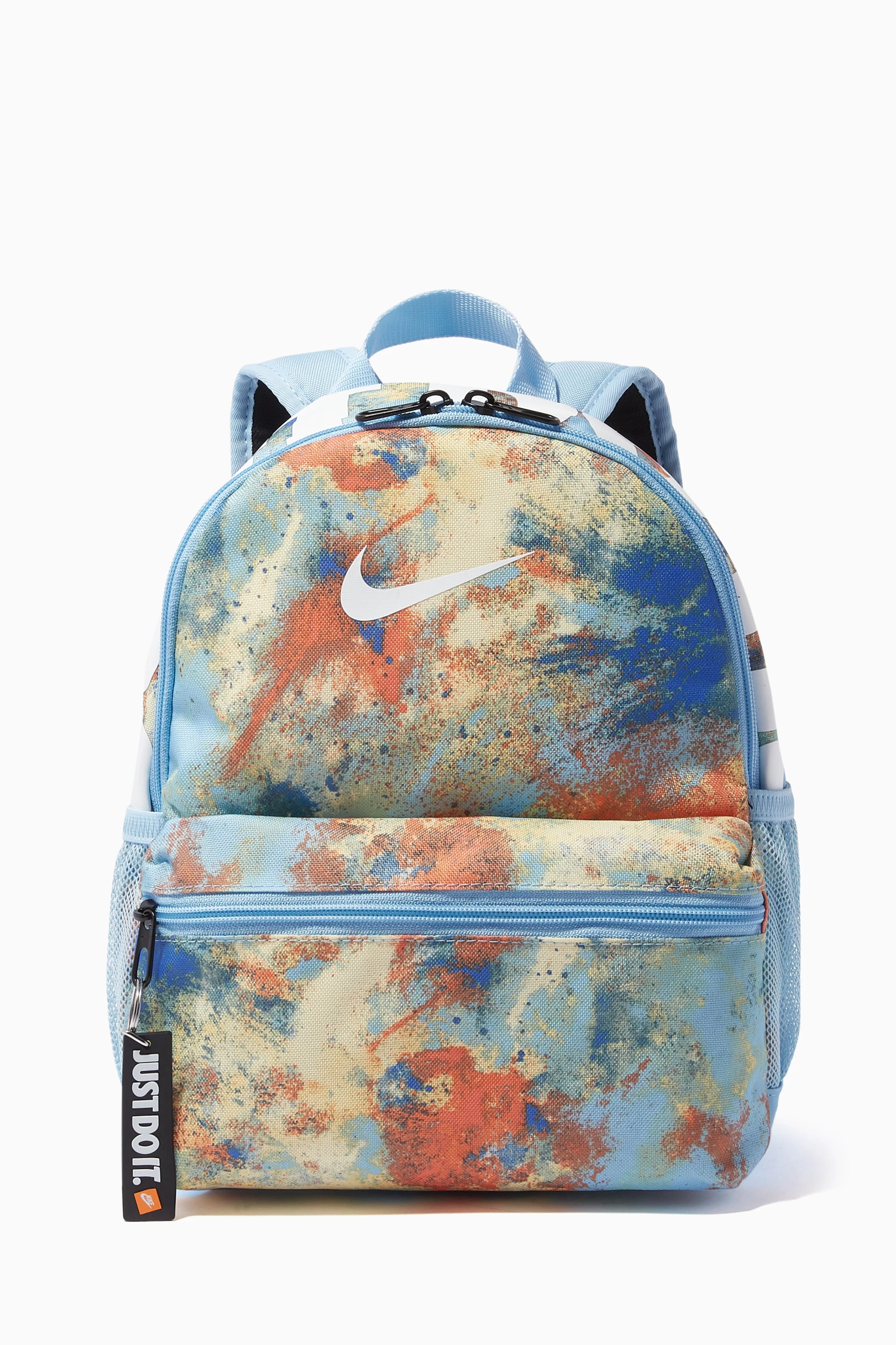 Buy Nike Multicolour Brasilia Just Do It Backpack in Canvas for