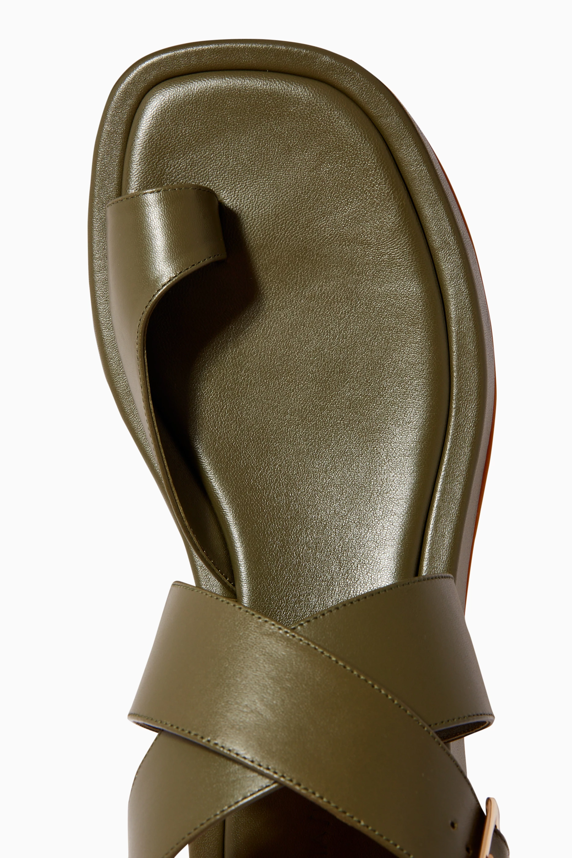 Olive on sale green sandals