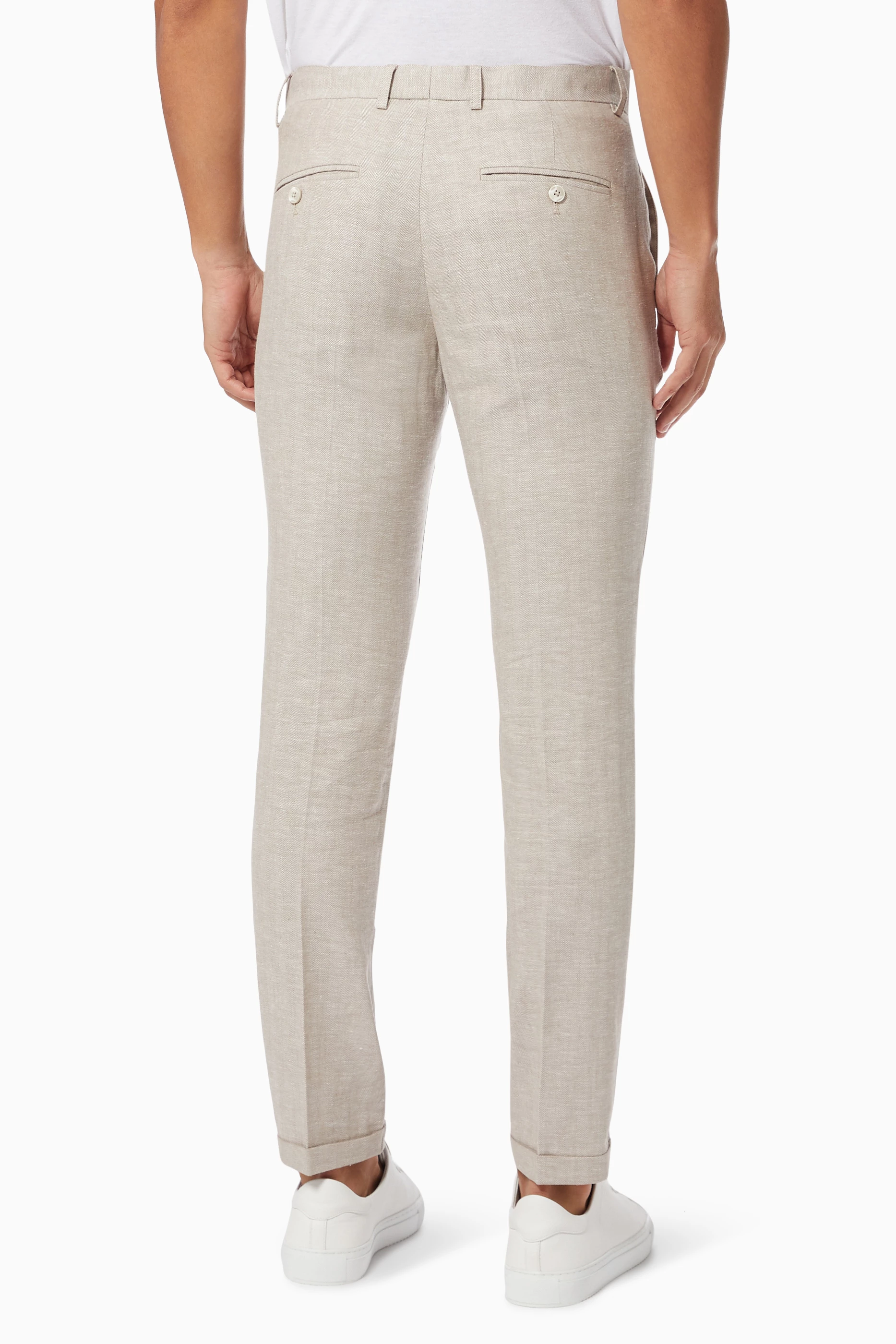 Mens slim shop linen pants