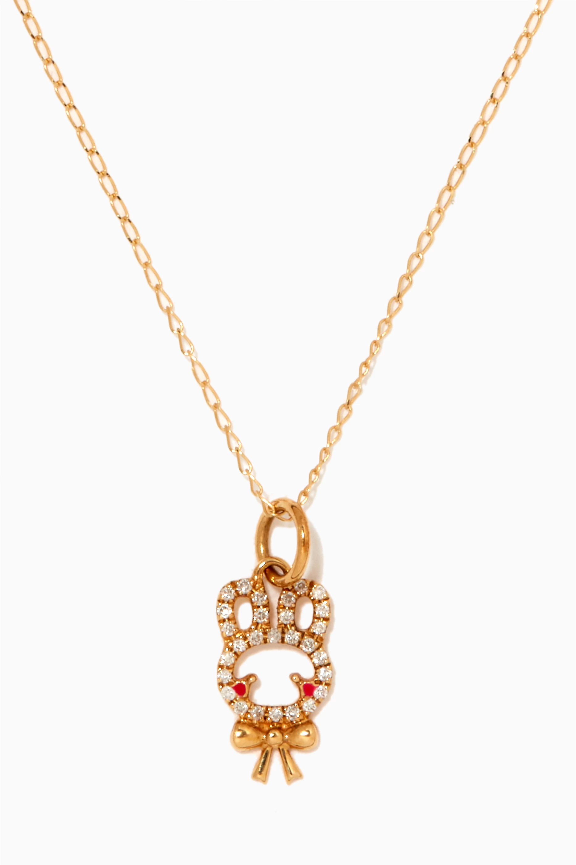 Diamond best sale bunny necklace