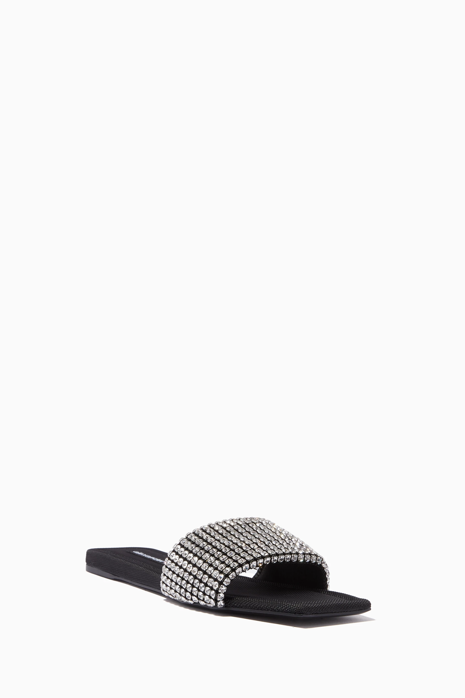 alexander wang mascha crystal embellished slides