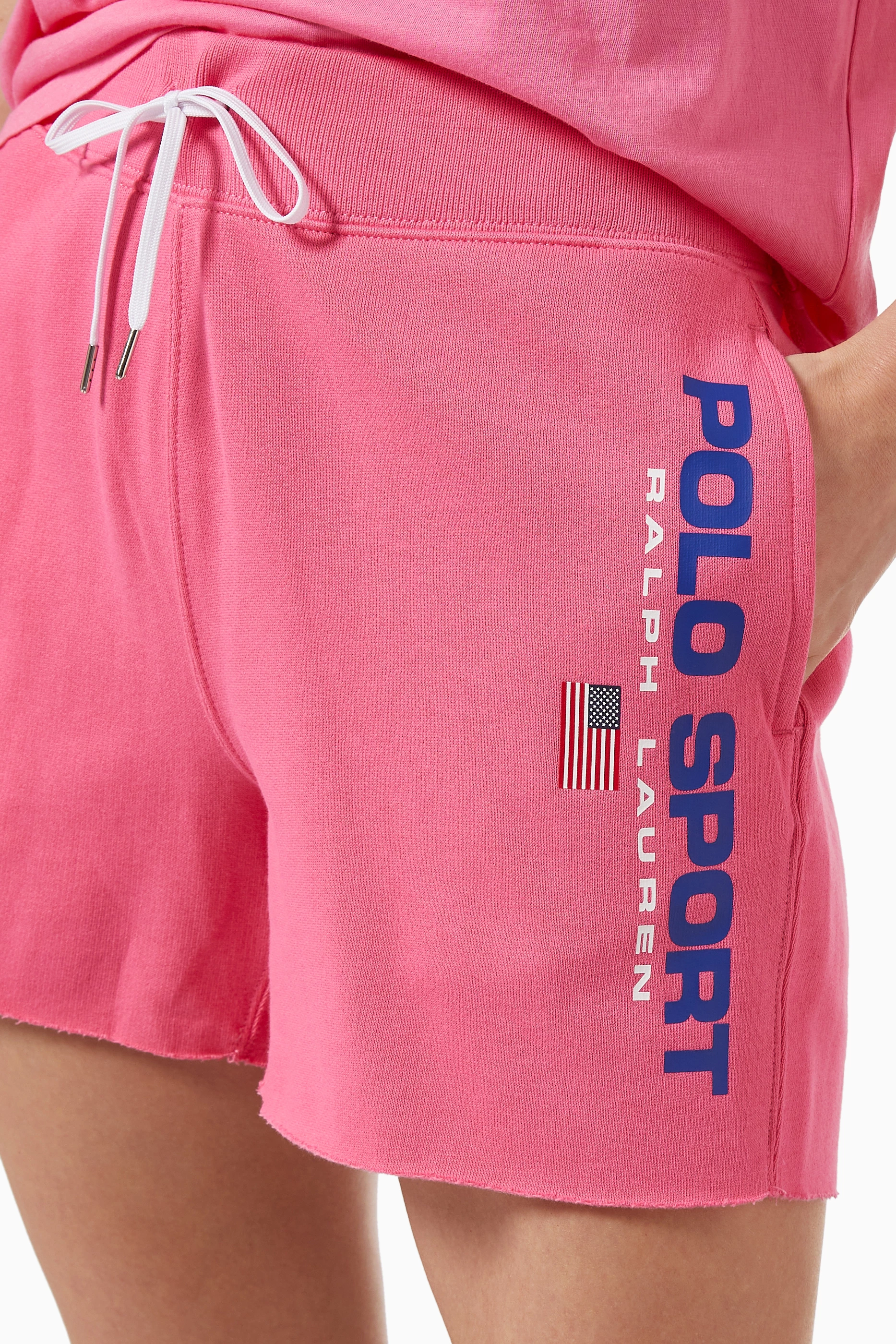Buy Polo Ralph Lauren Pink Polo Sport Shorts in Fleece Jersey for