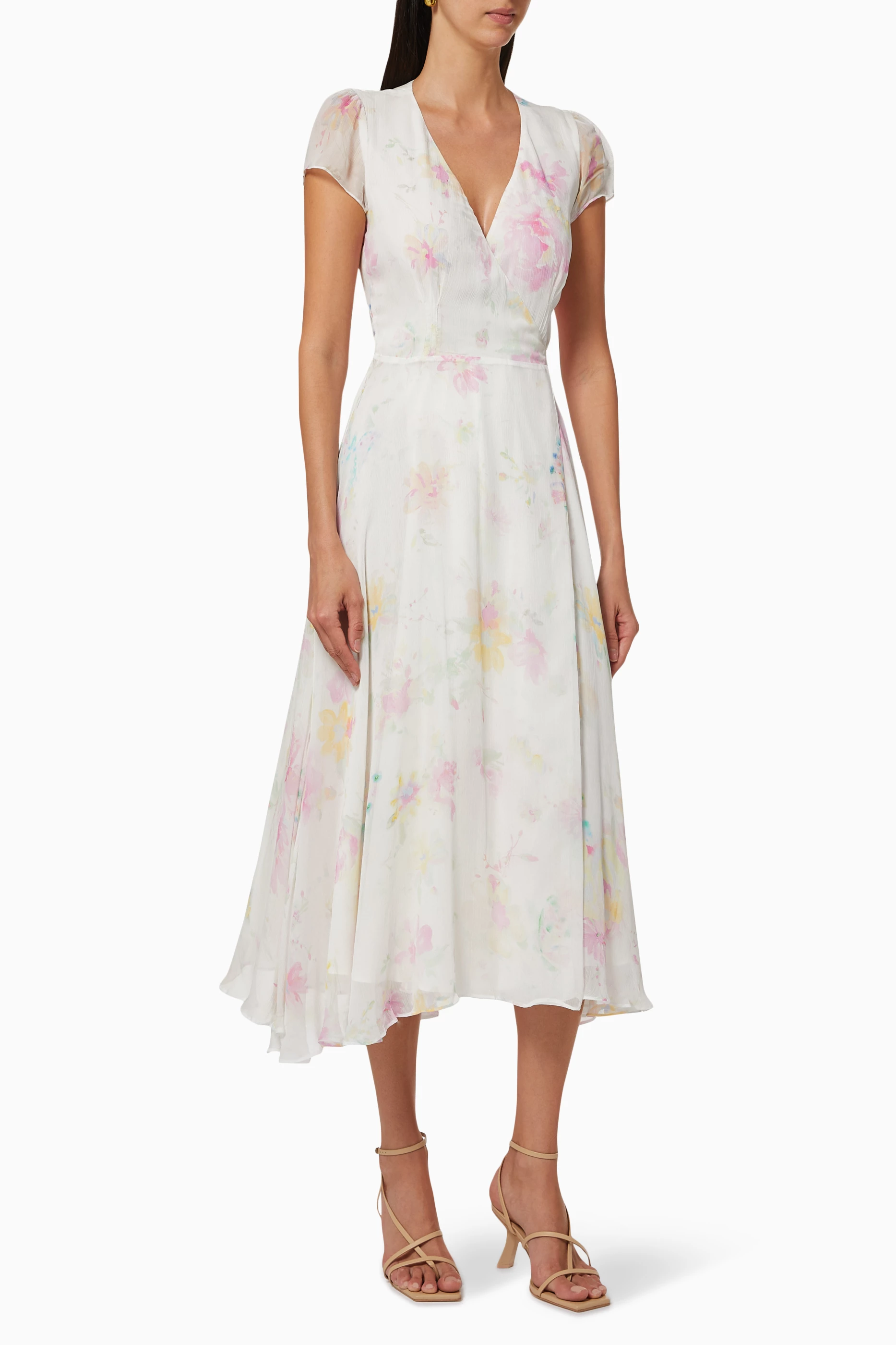 The natasha floral shop wrap maxi dress wayf