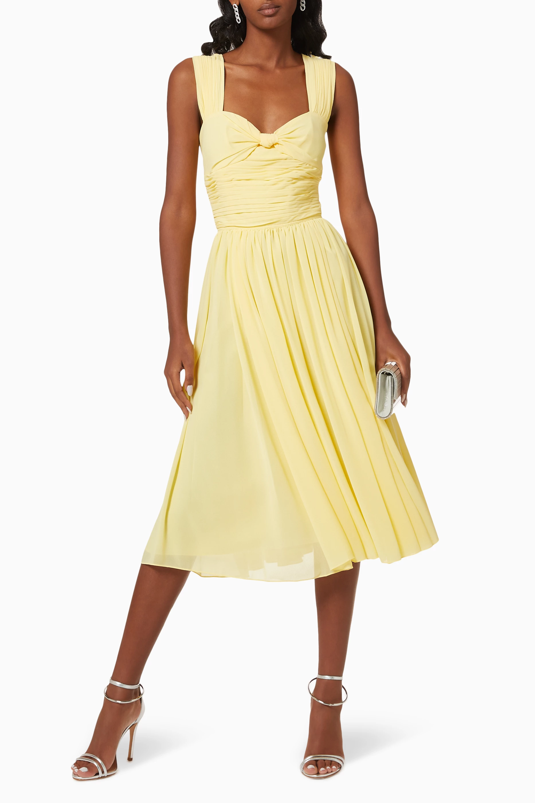 Pale yellow 2025 cocktail dress