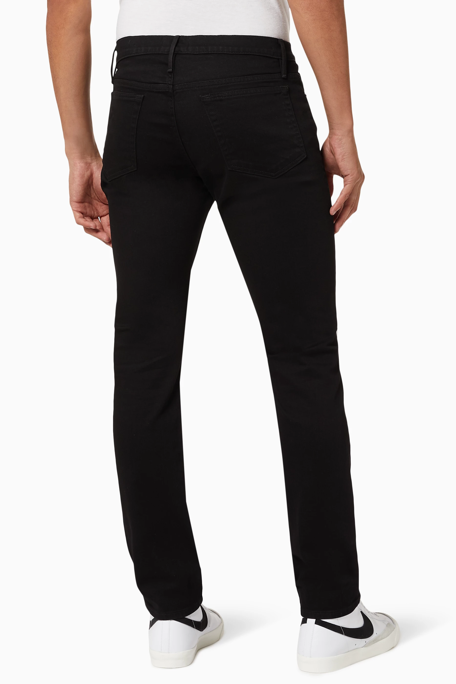 Mens black jeans slim best sale fit