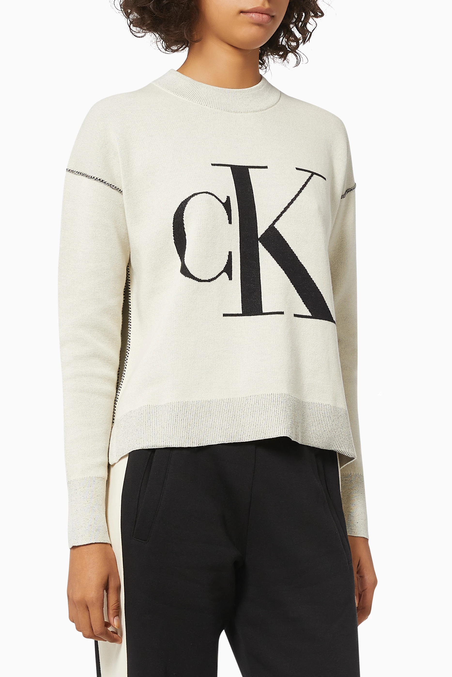 Calvin klein monogram jumper sales