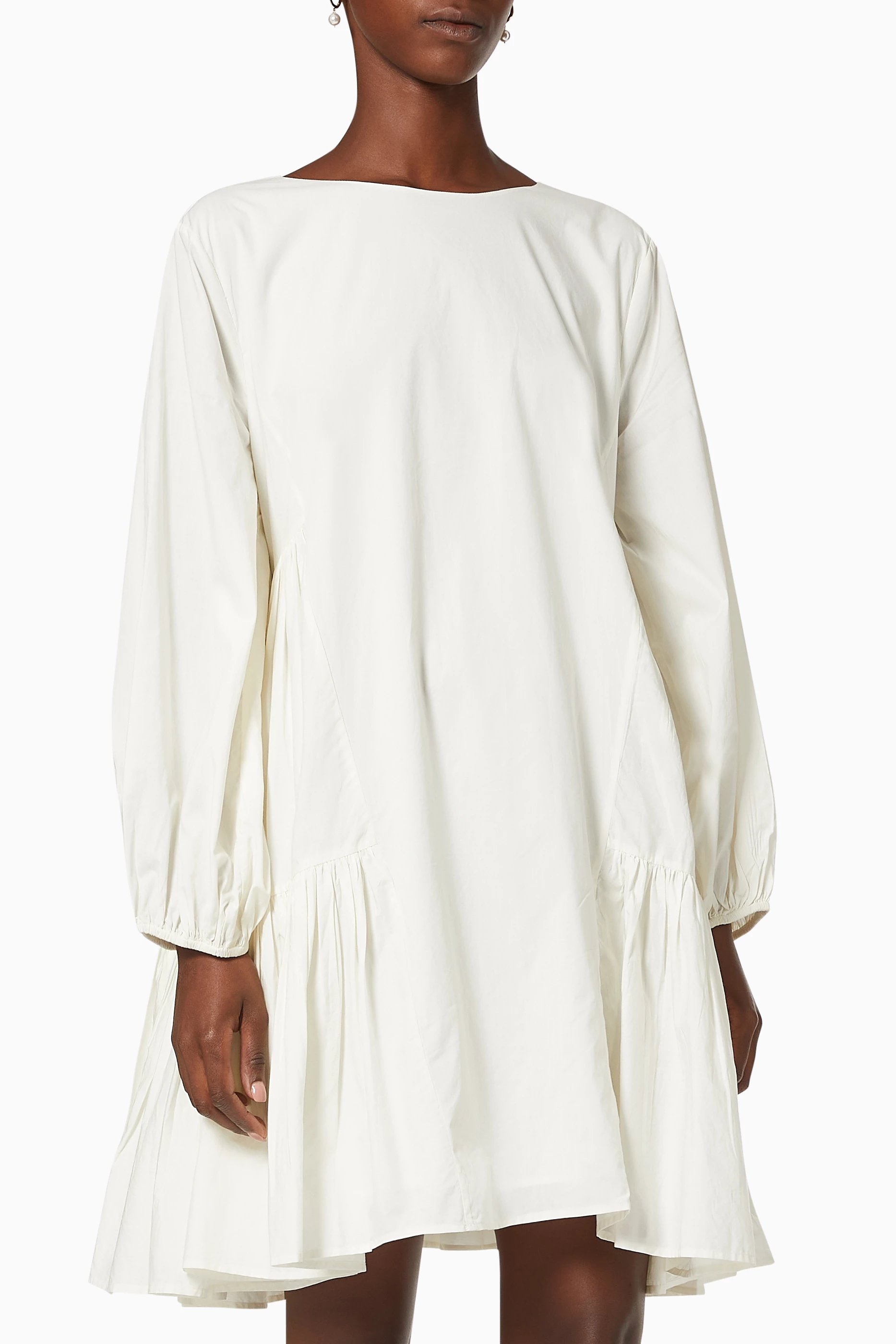 Buy Merlette Neutral Byward Dress in Cotton Poplin for Women in UAE | Ounass