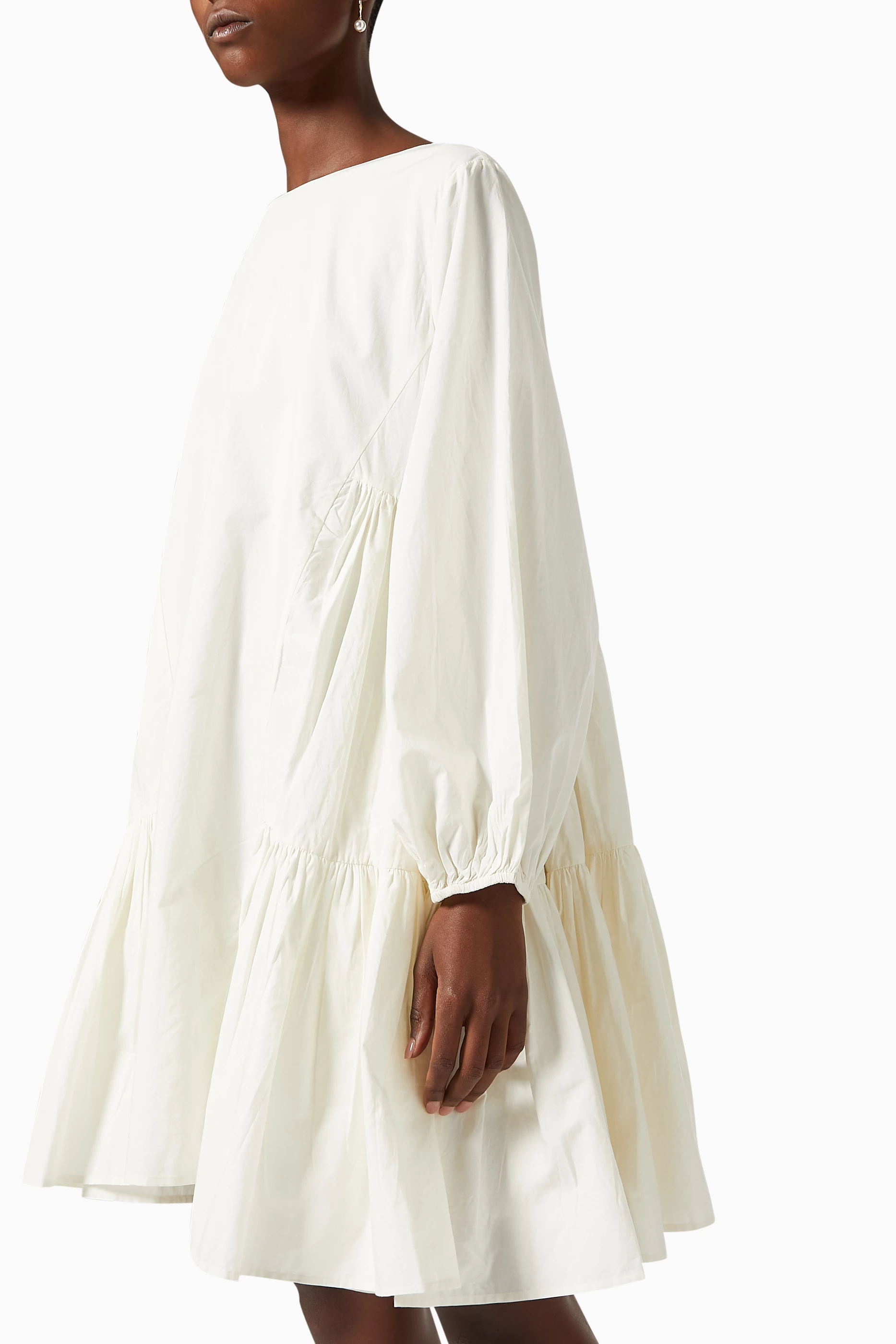 Buy Merlette Neutral Byward Dress in Cotton Poplin for Women in UAE | Ounass