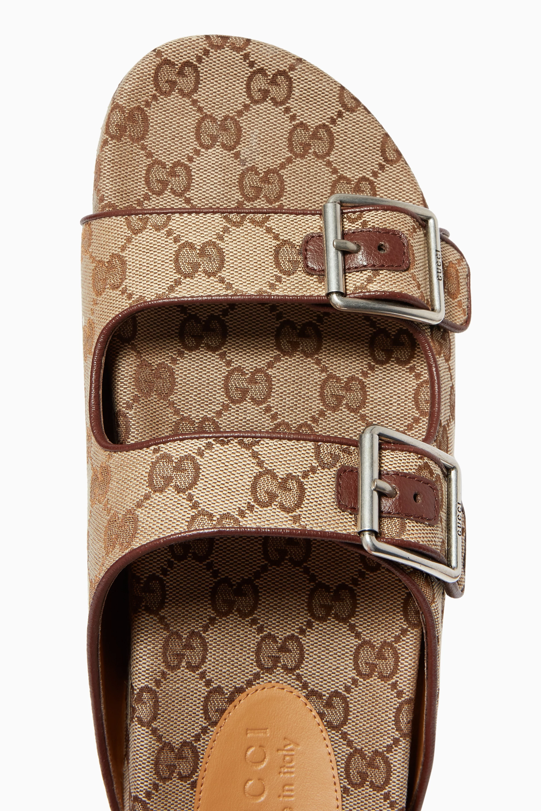 Gg canvas hotsell slide sandal