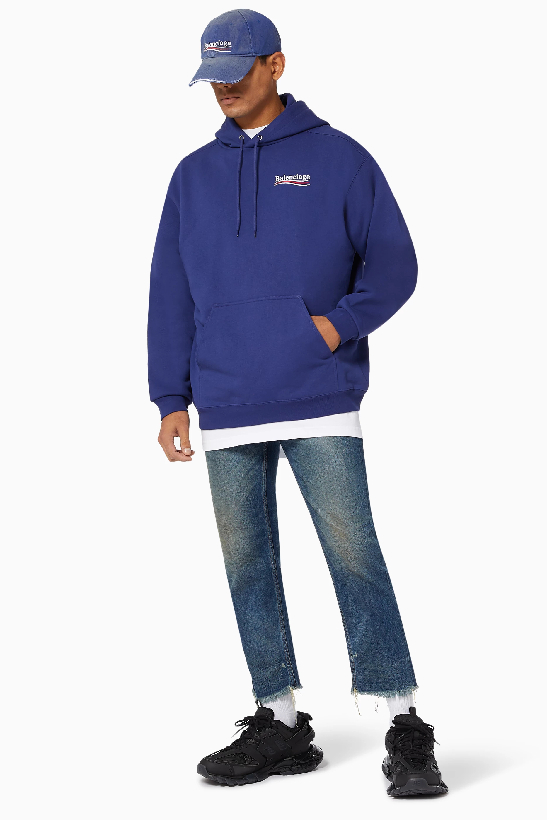 Balenciaga cheap sweatshirt navy
