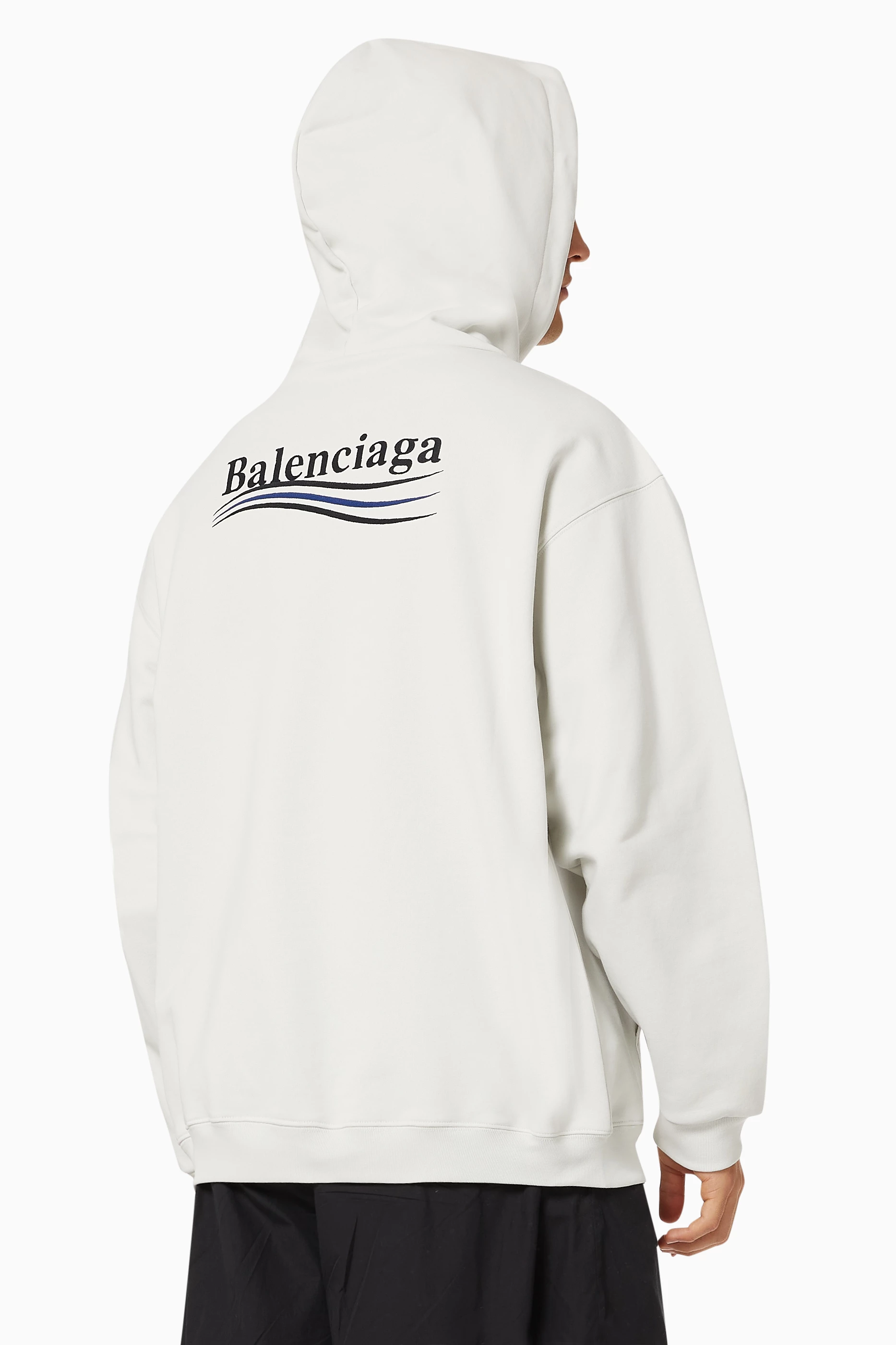 Balenciaga hoodie white hot sale