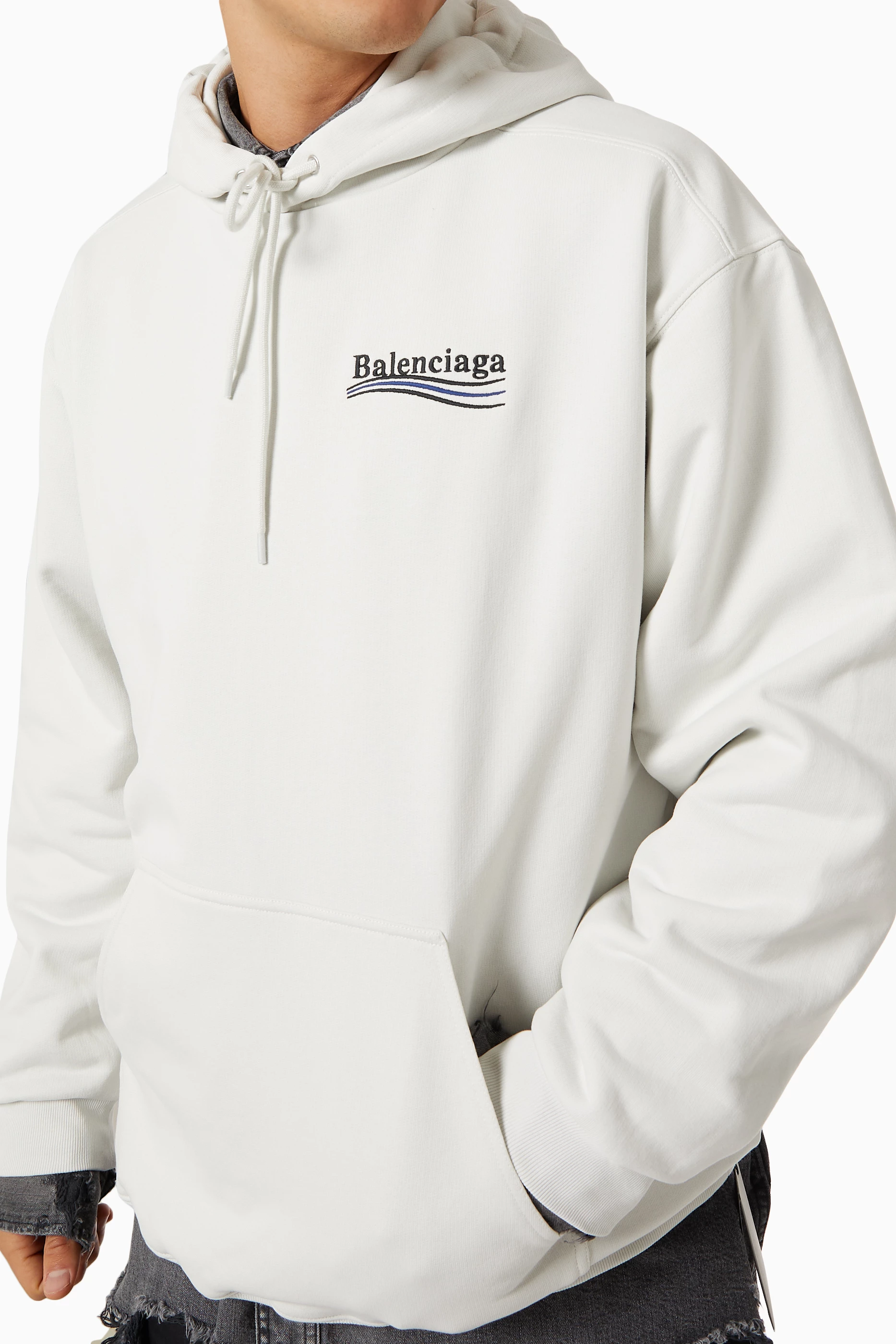 Balenciaga hoodie white new arrivals