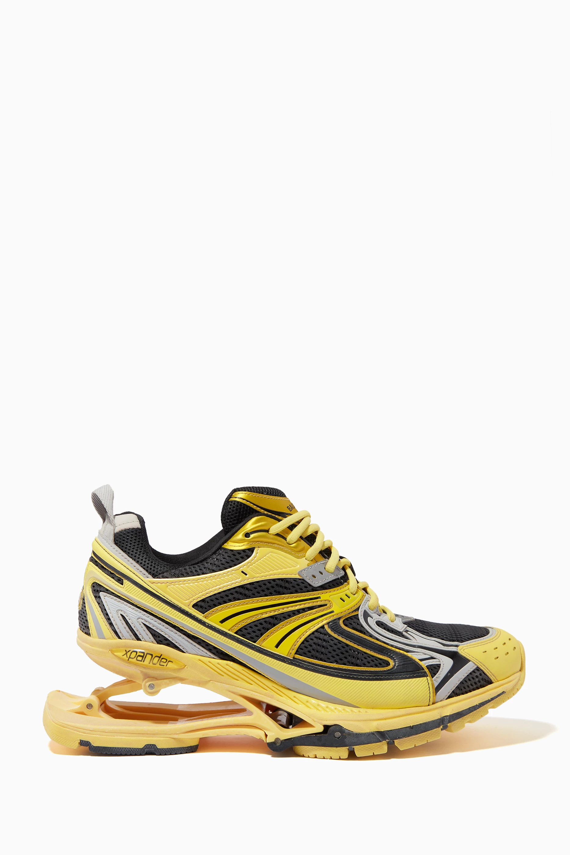 Buy Balenciaga Yellow X Pander Sneakers in Mesh Nylon for