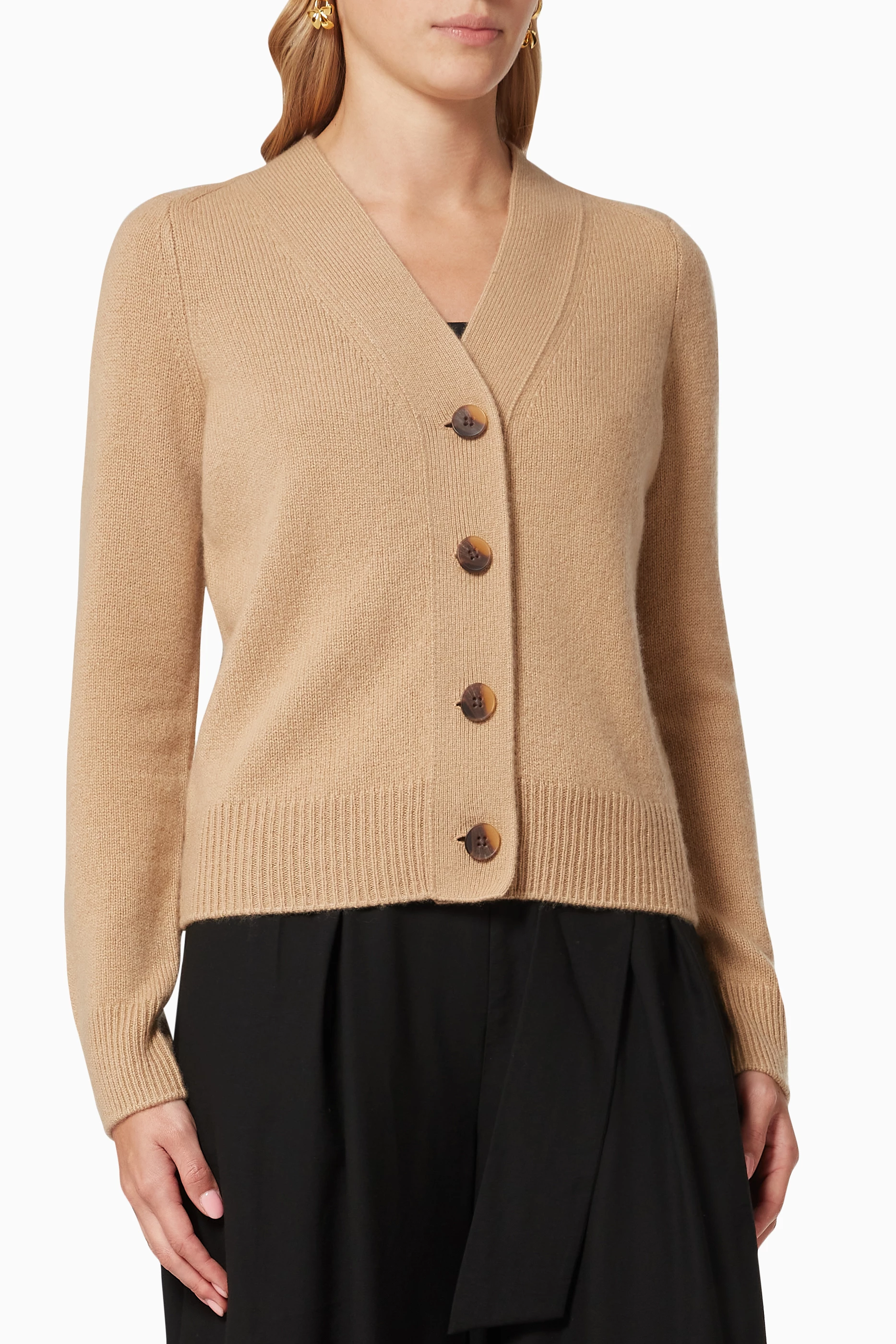 Vince shrunken button cardigan discount