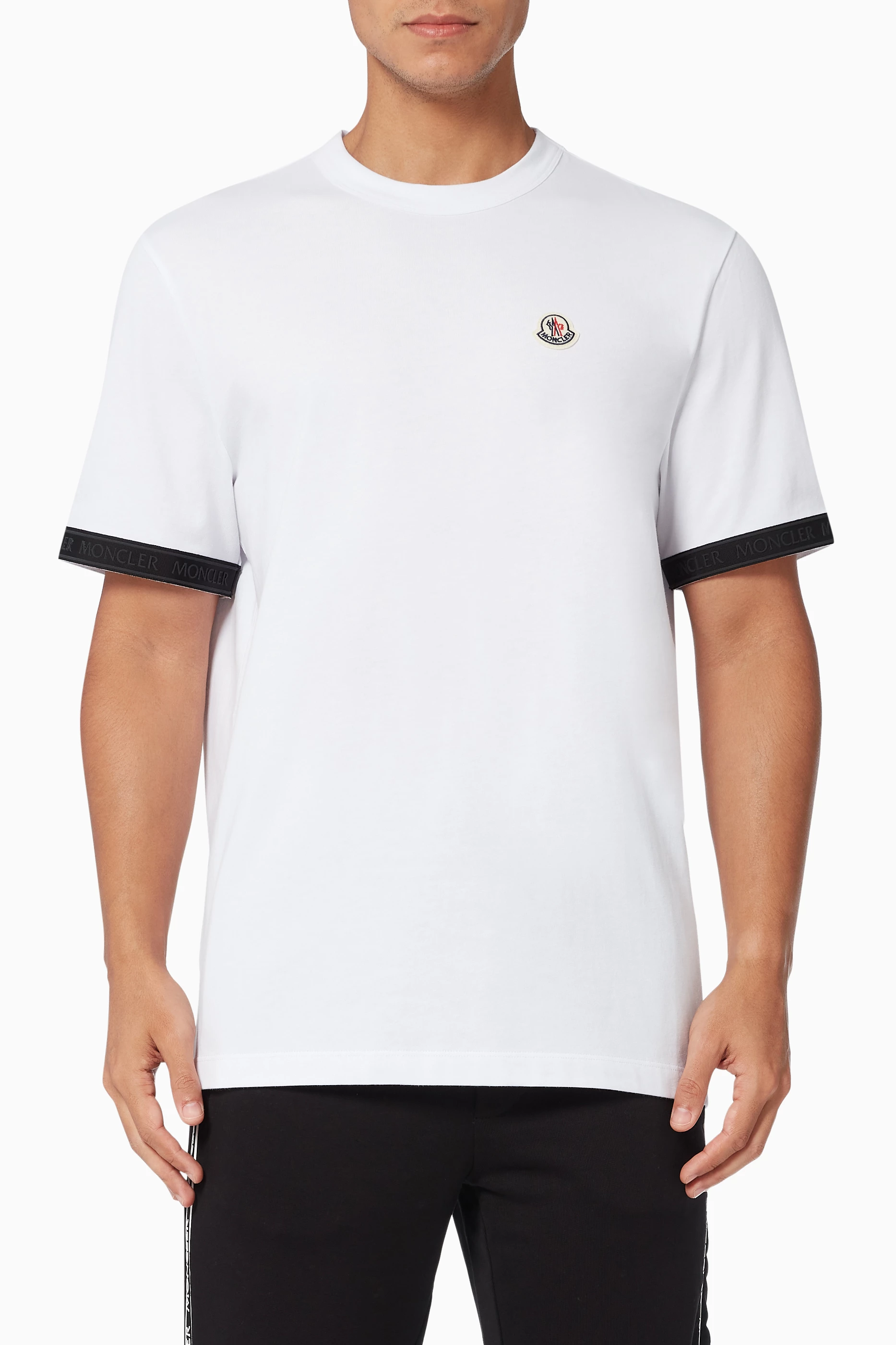 Moncler t shirt clearance white