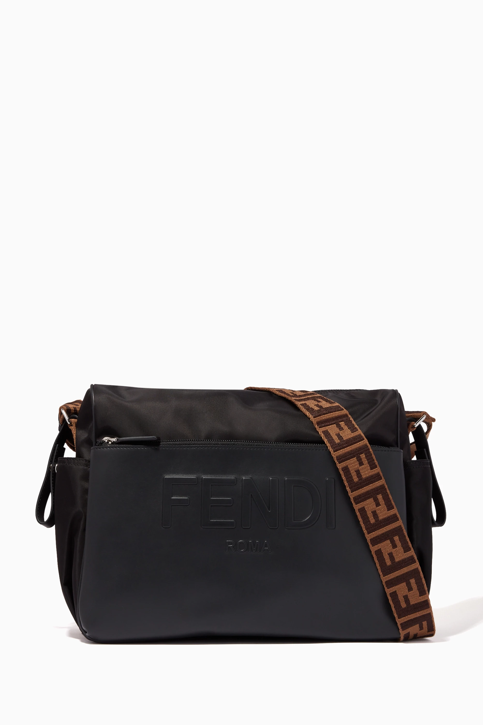 Buy Fendi Black Diaper Bag in Nylon & Leather for UNISEX in UAE