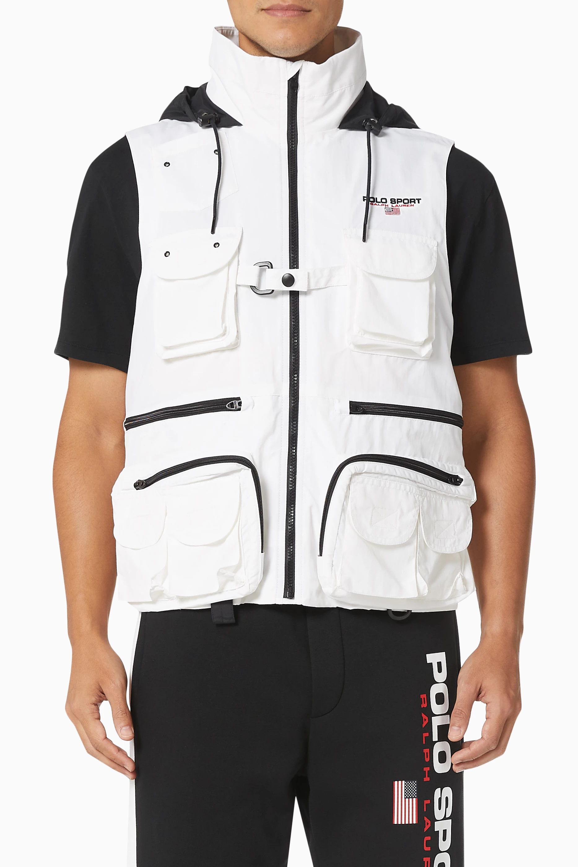 Buy Polo Ralph Lauren White Polo Sport Utility Gilet in Recycled