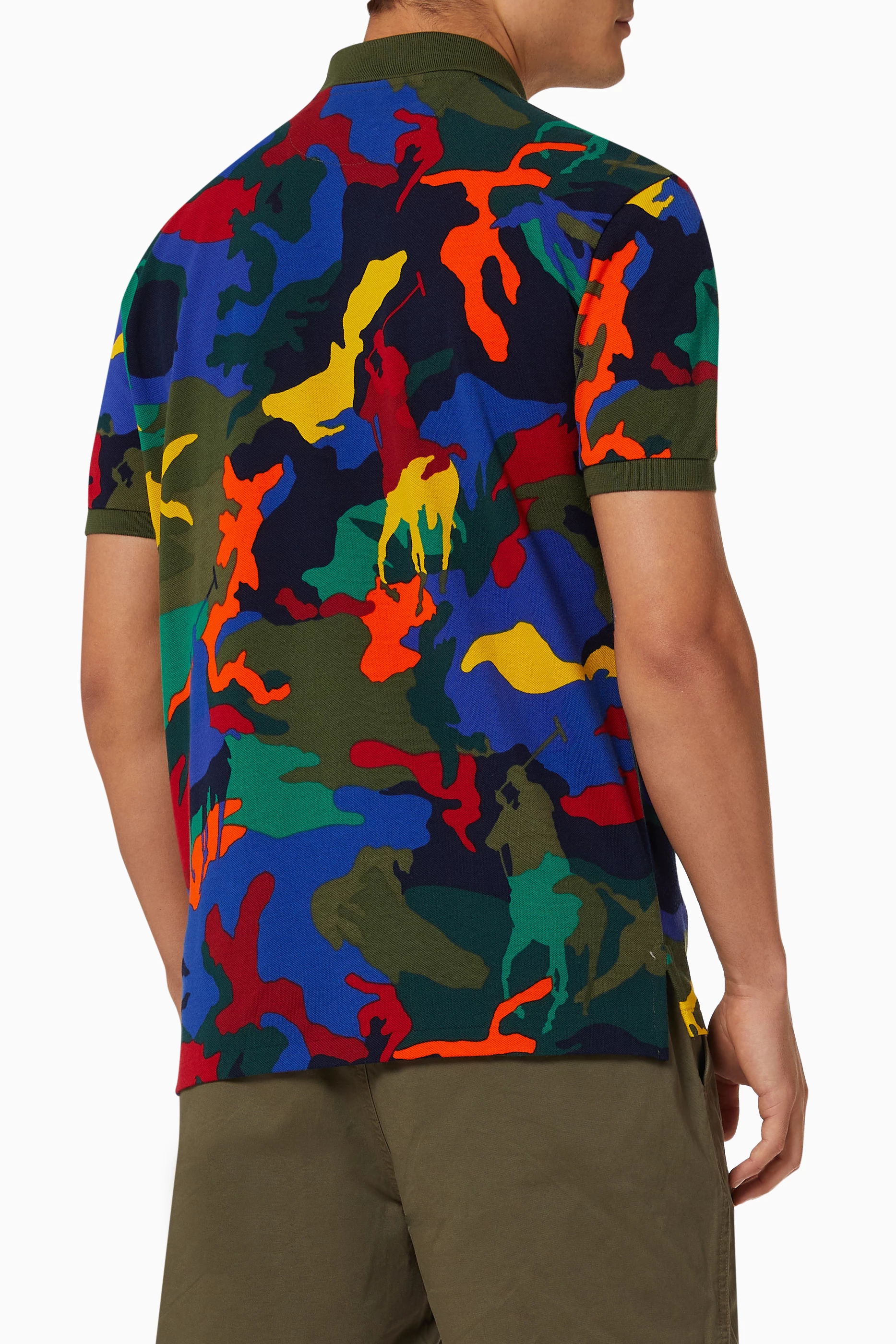 Buy Polo Ralph Lauren Multicolour Custom Slim Polo Pony Camo Polo