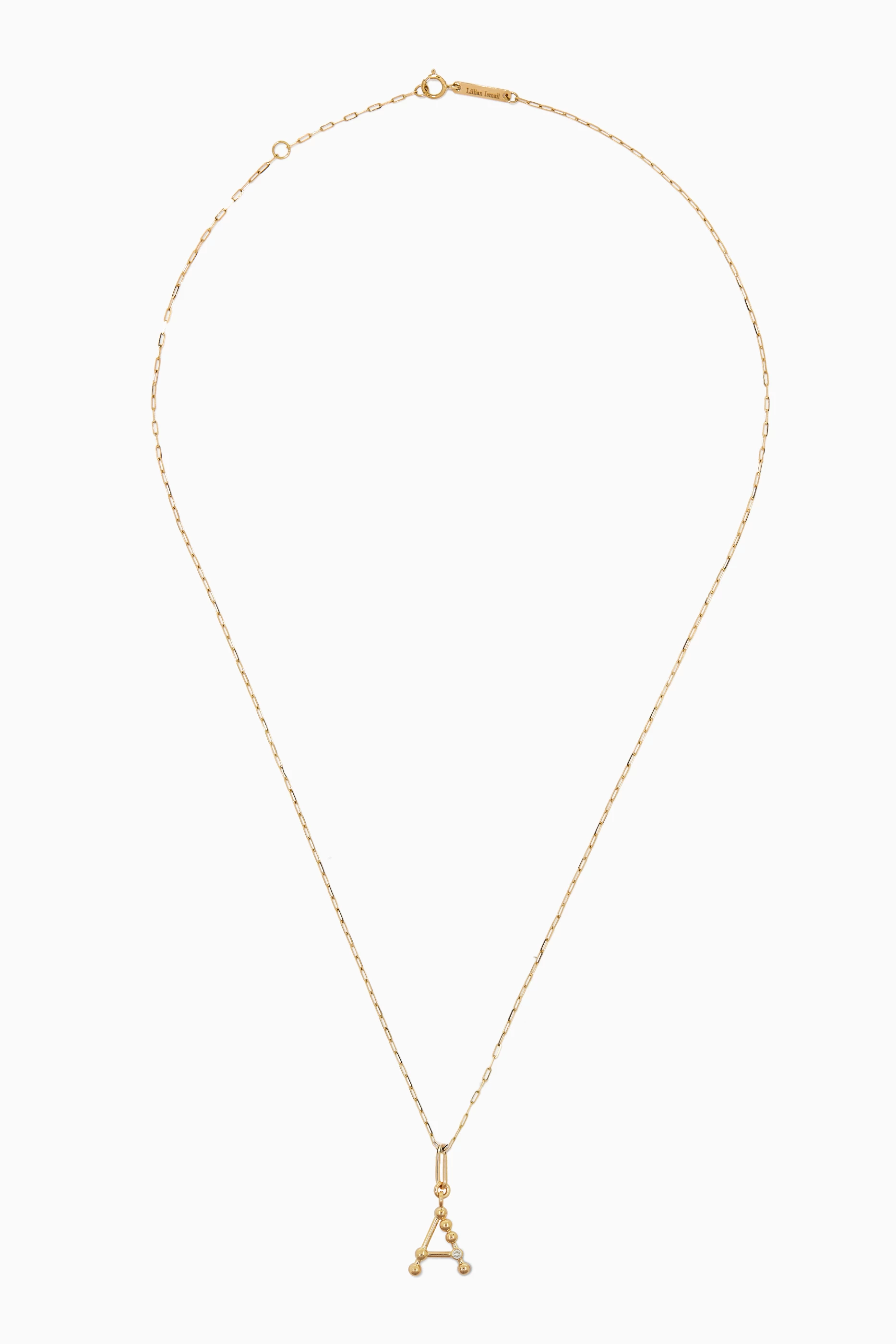 Diamond and deals gold initial necklace