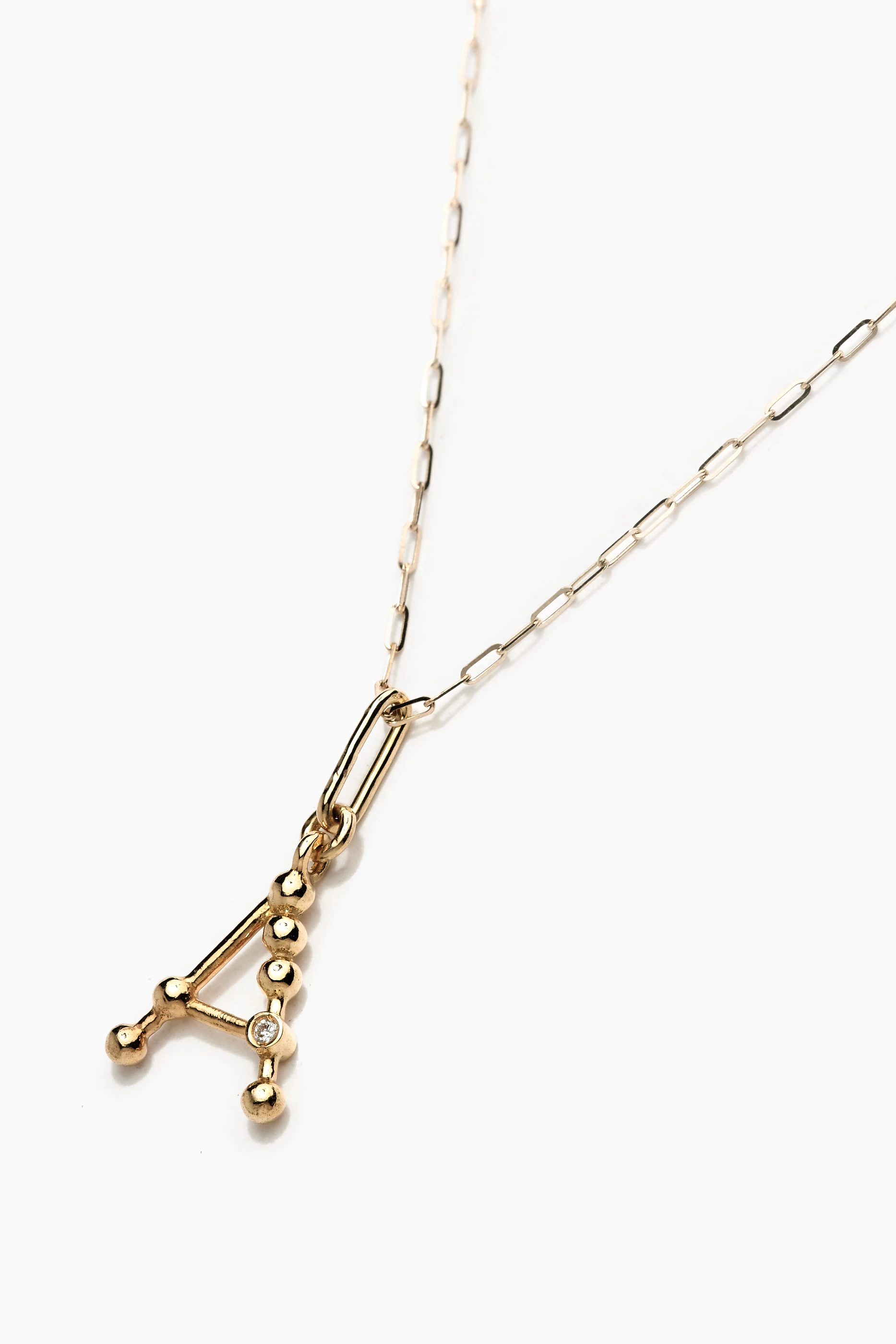 Diamond initial hotsell pendant yellow gold