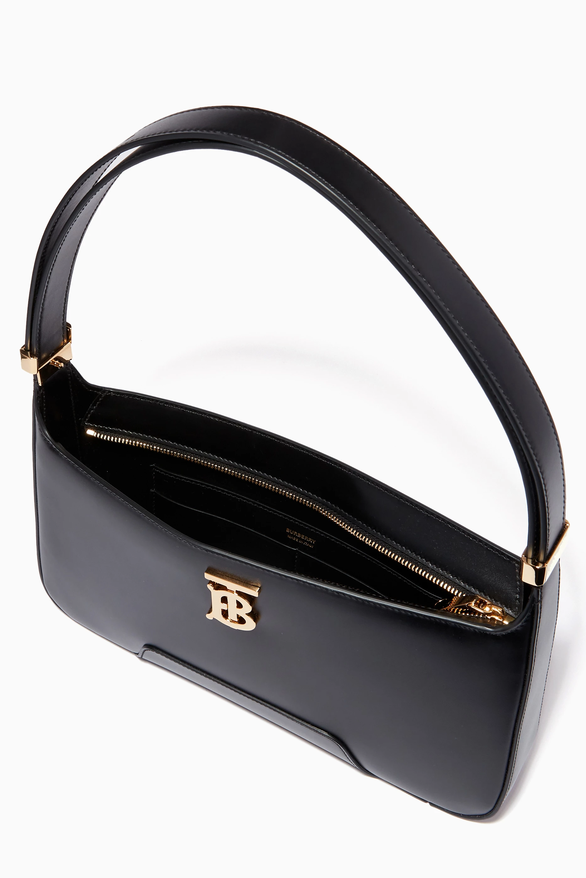 Black burberry bag deals