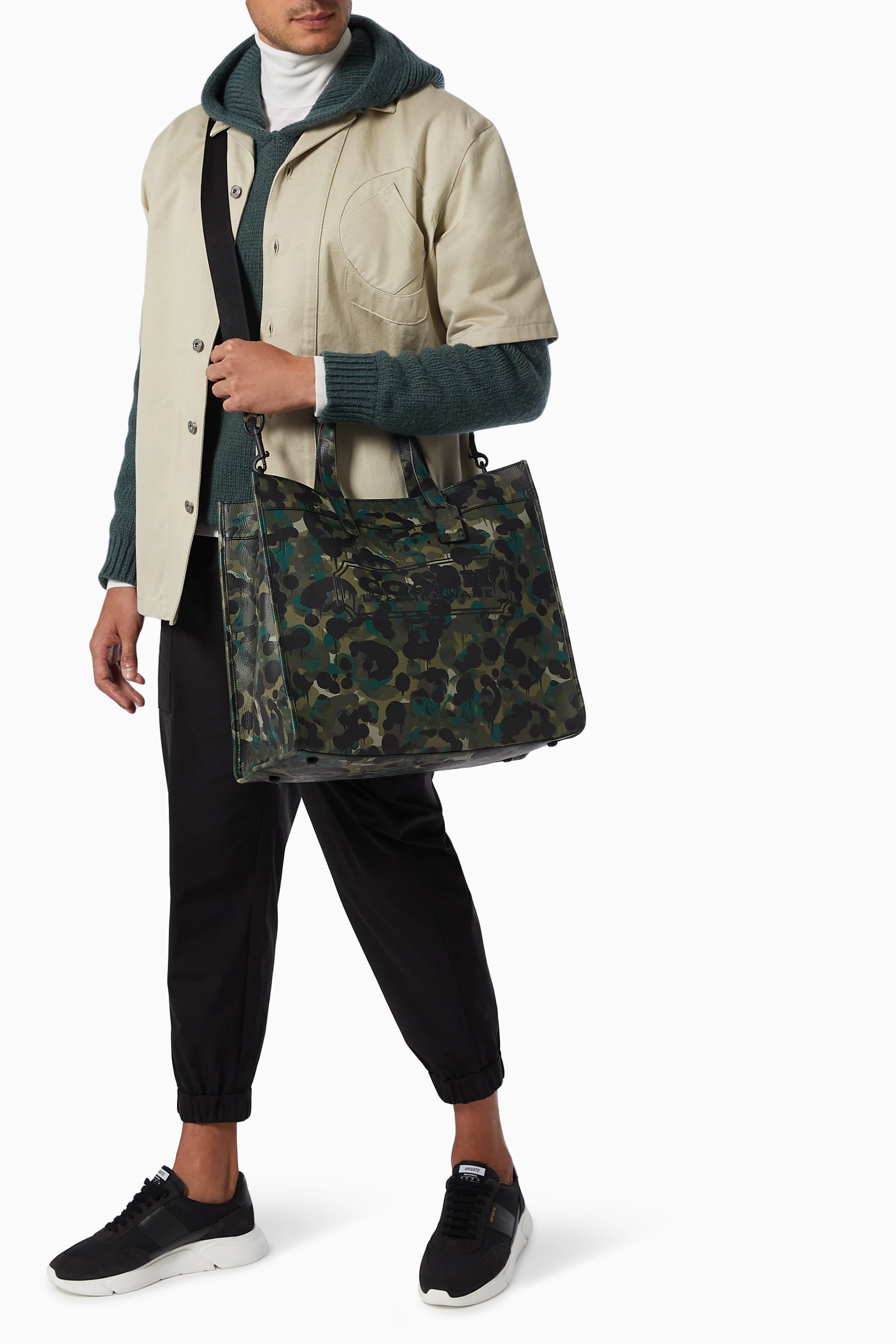Buy Coach Multicolour Field Tote 40 in Camo Print Leather for Men