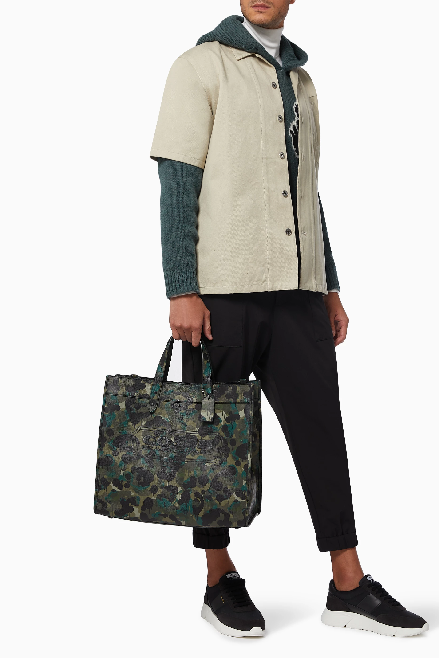 Buy Coach Multicolour Field Tote 40 in Camo Print Leather for Men