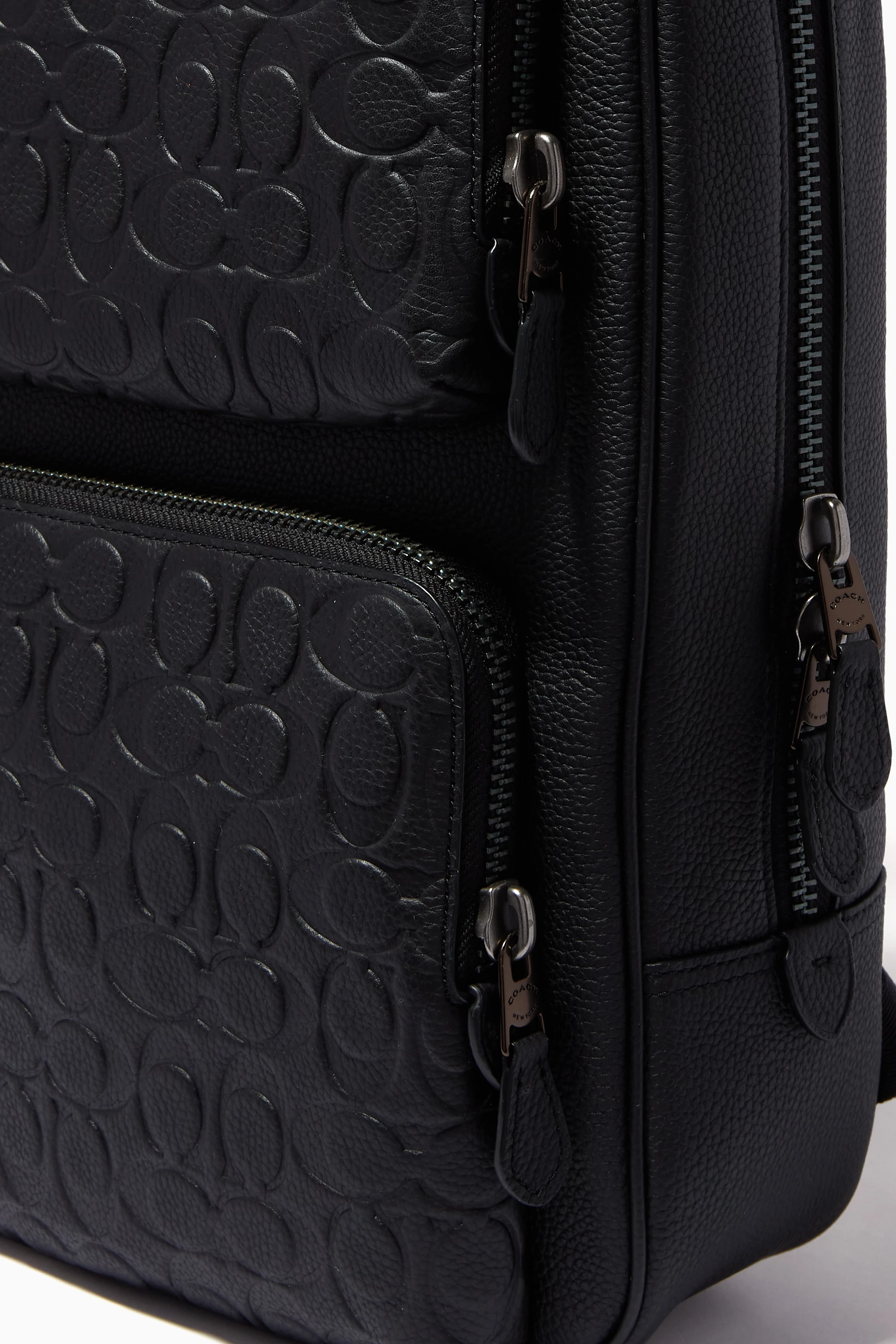 Buy Coach Black Gotham Backpack in Signature Leather for Men in UAE Ounass