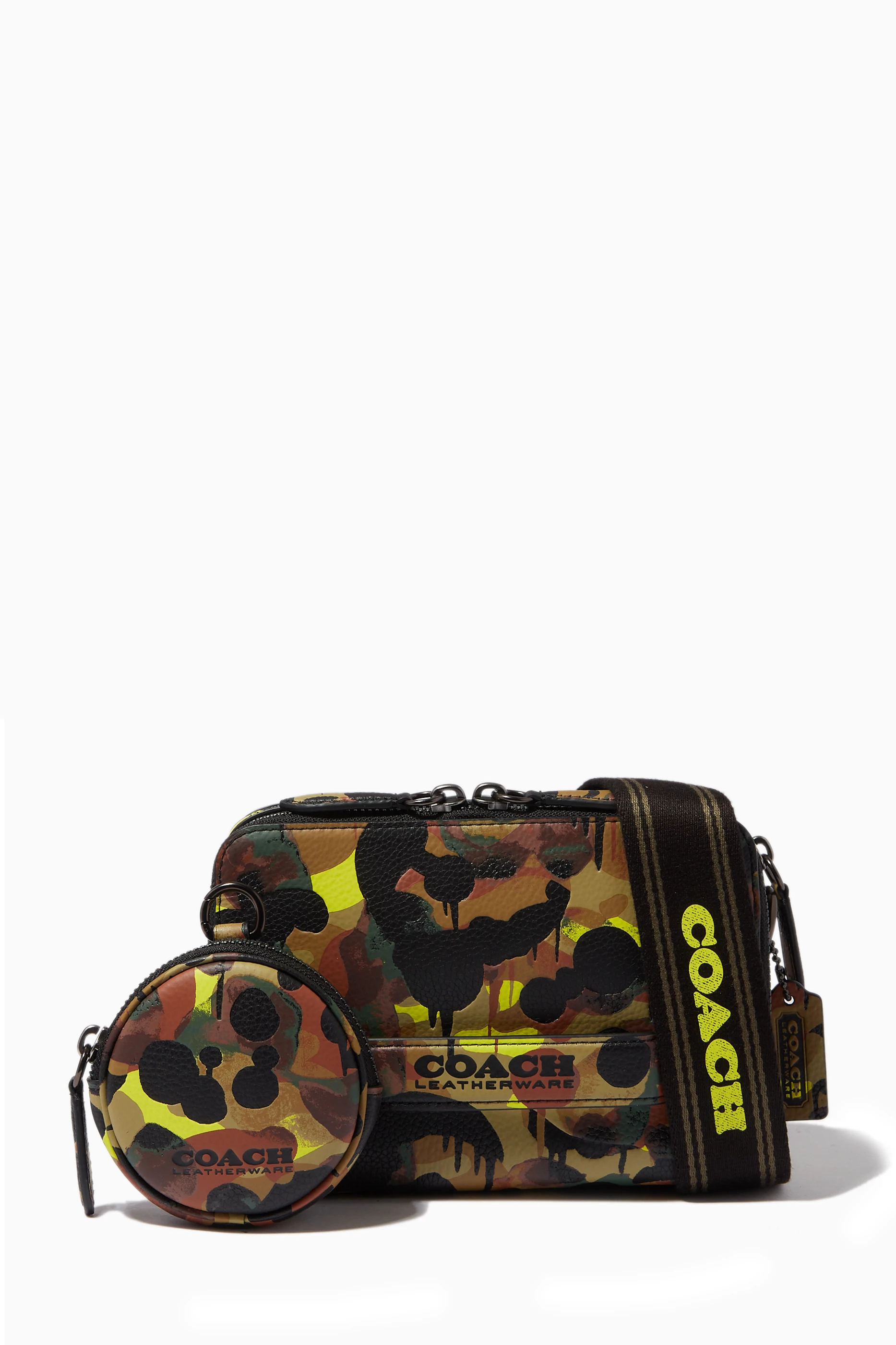 Coach camo crossbody top