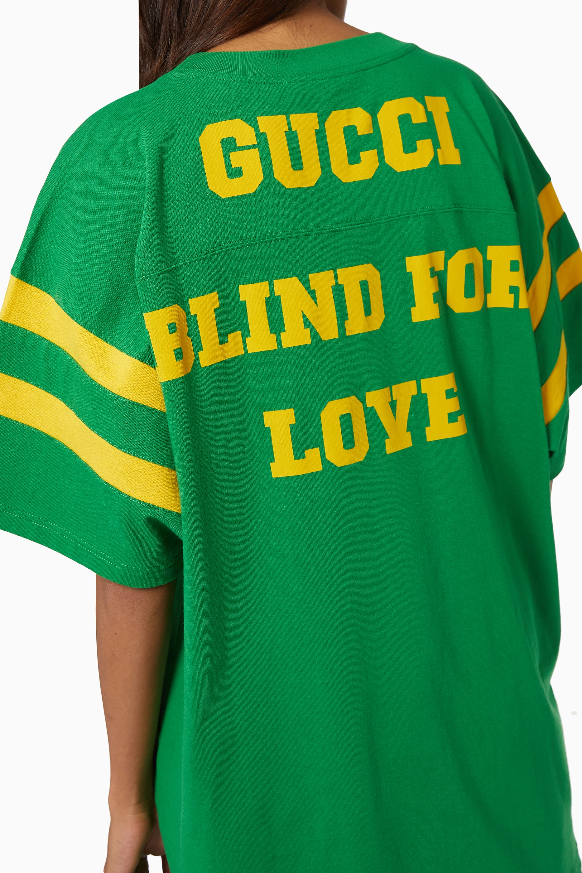 Blind for love t shirt gucci clearance