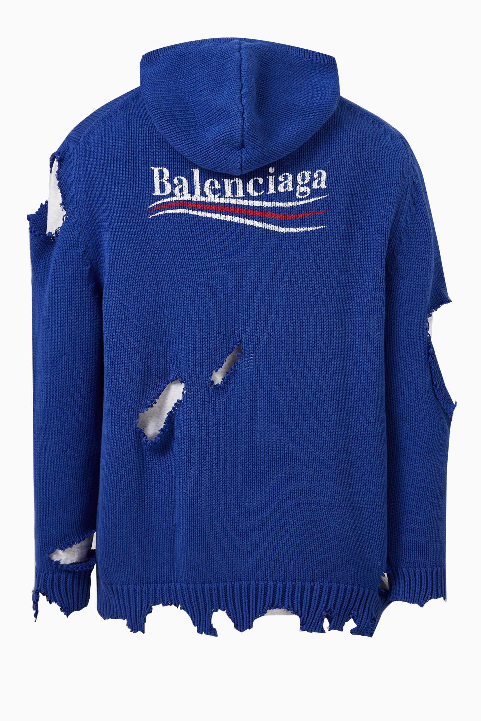 Balenciaga campaign hoodie online blue