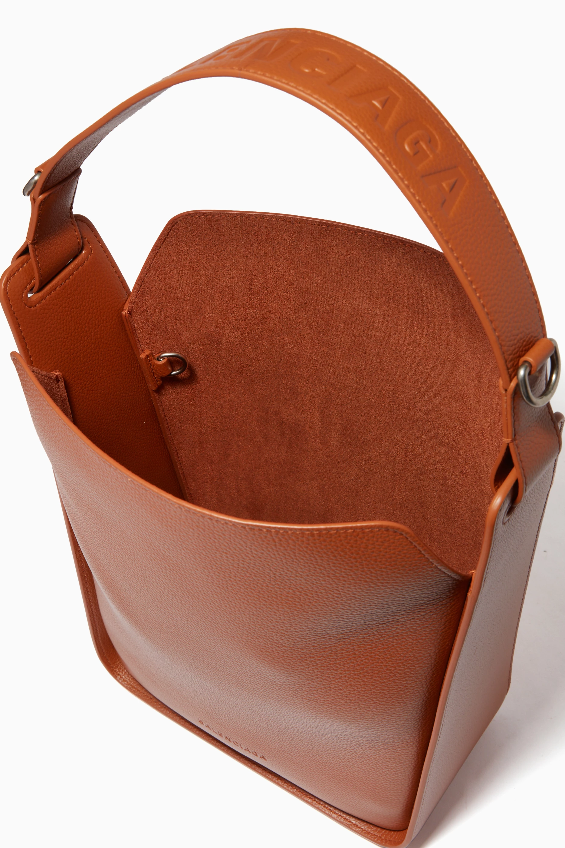 Buy Balenciaga Brown Small Tool 2.0 North South Tote Bag in