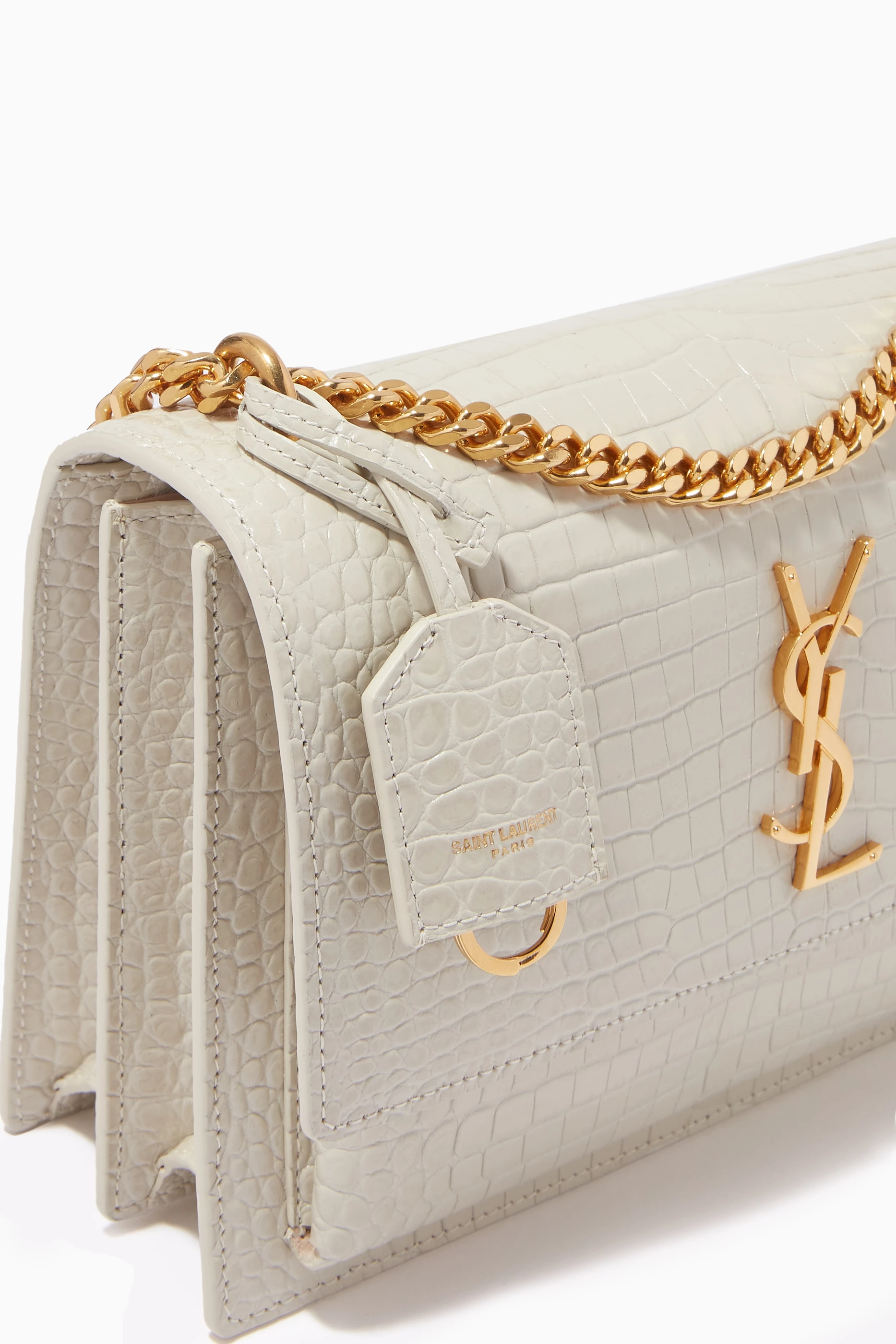 Ysl sunset bag 2025 white