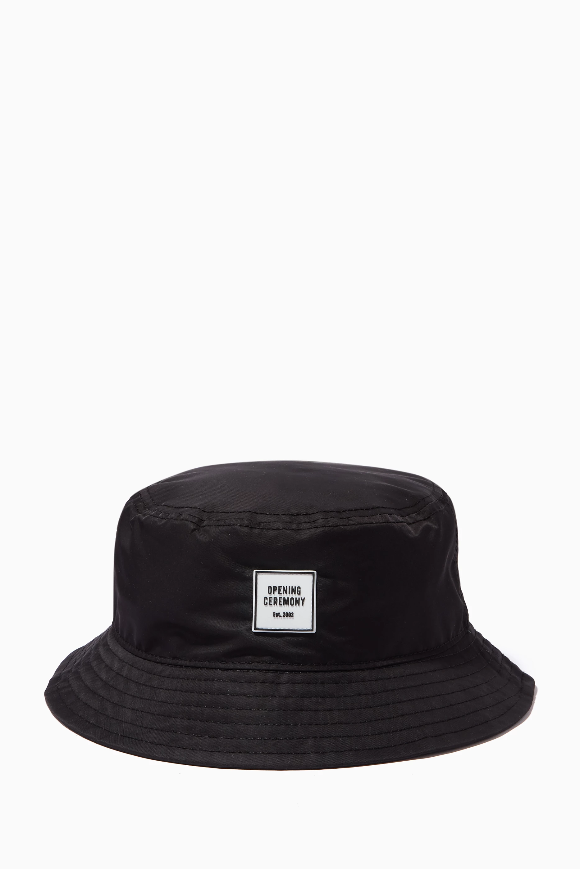 Buy Opening Ceremony Black Box Logo Bucket Hat in Cotton for Men