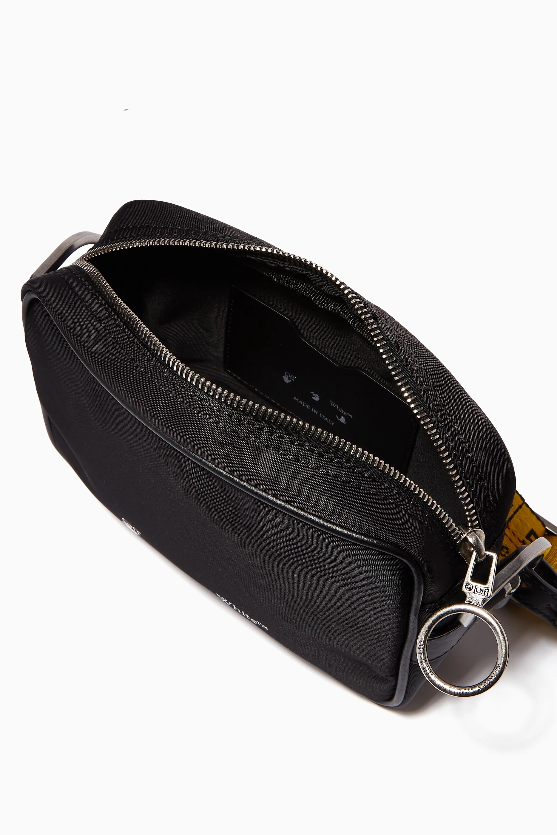 Off white leather deals crossbody bag